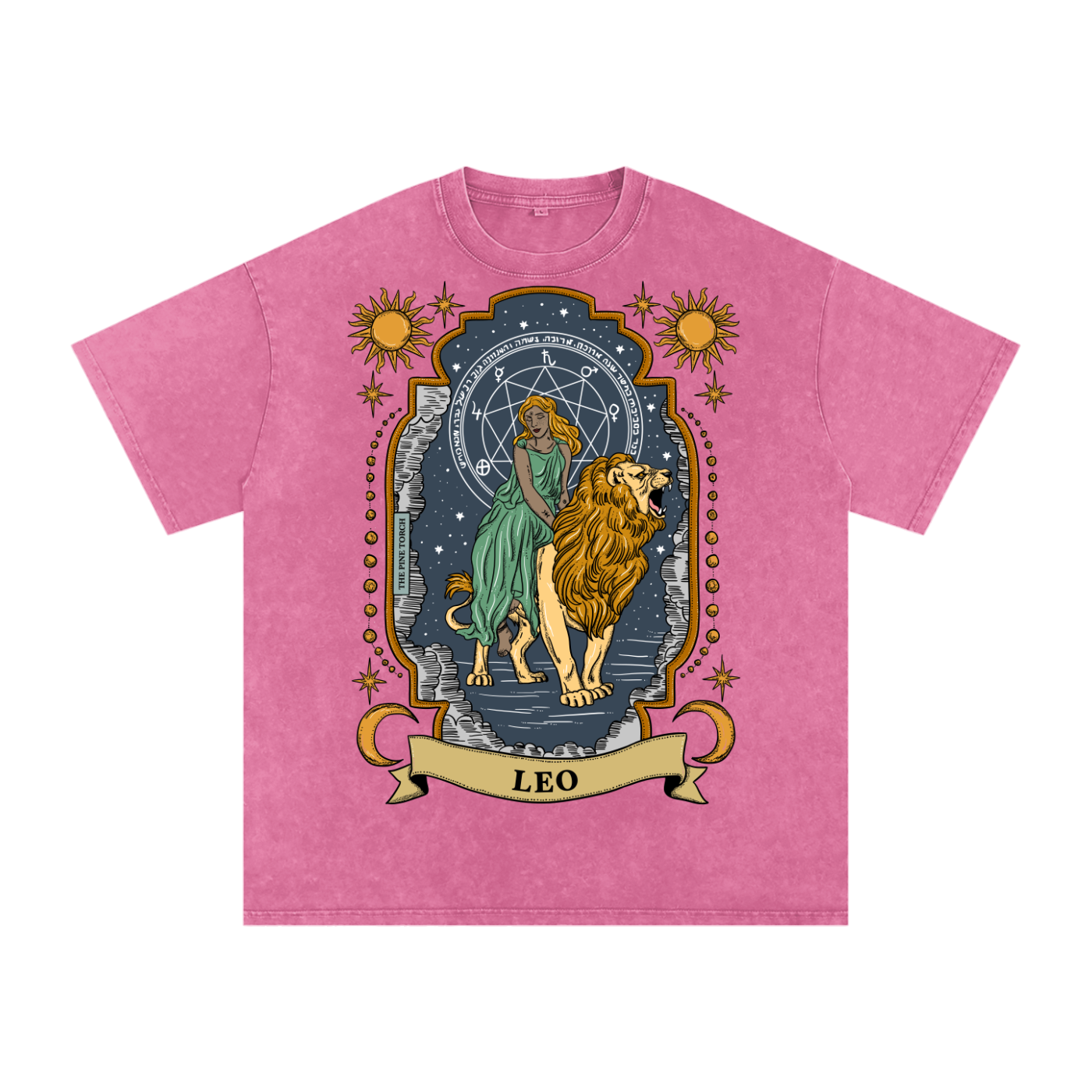 Leo // Snow Washed Oversized Cotton T-Shirt