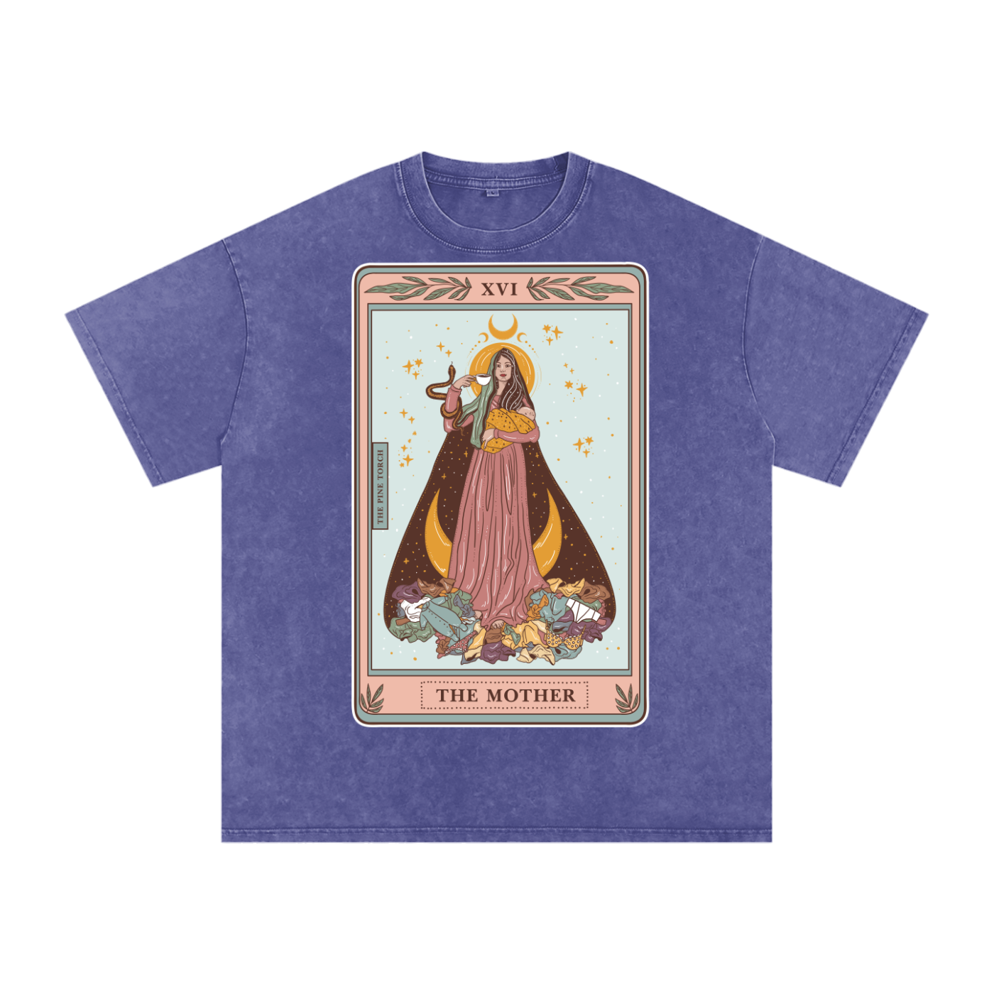 The Mother // Snow Washed Oversized Cotton T-Shirt
