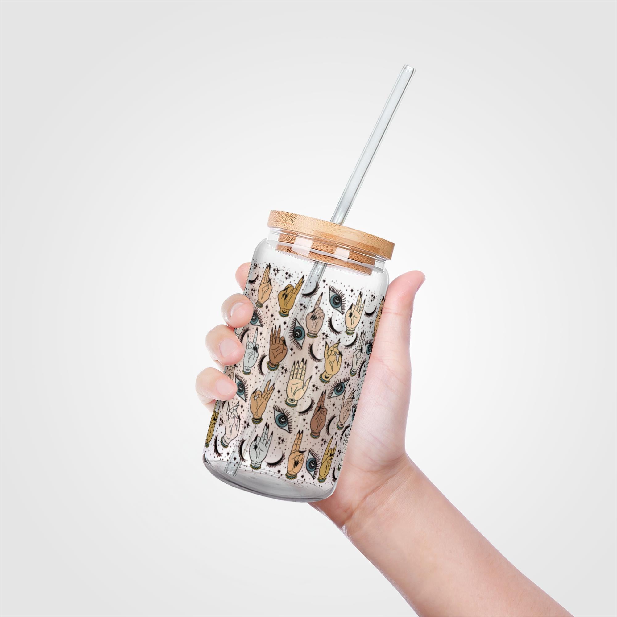 MUDRA MOOD // GLASS TUMBLER WITH STRAW