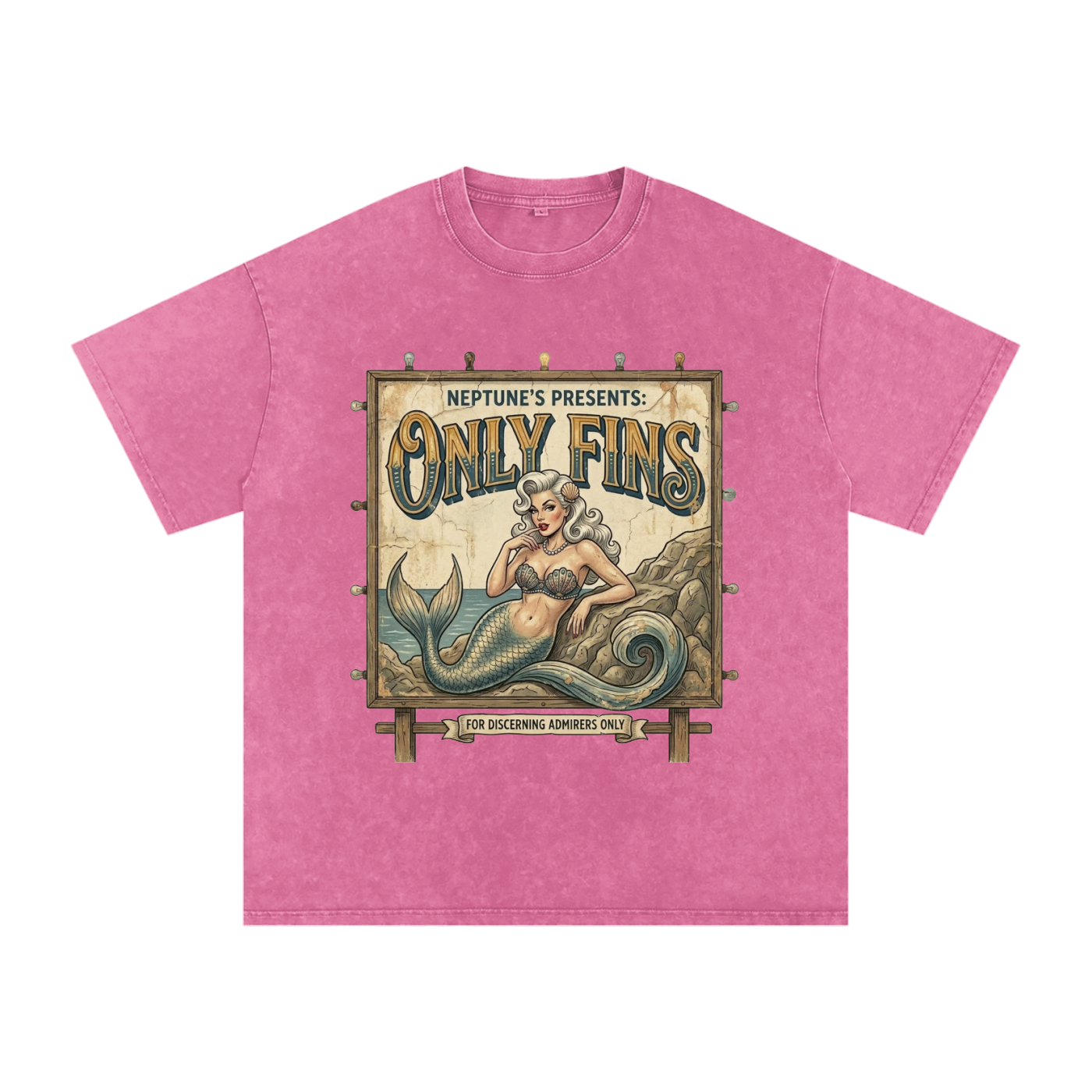 Only Fins // Snow Washed Oversized Cotton T-Shirt