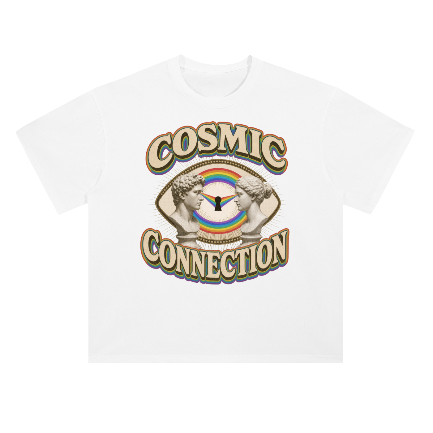 Cosmic Connection // Heavyweight Drop Shoulder Cotton T-Shirt