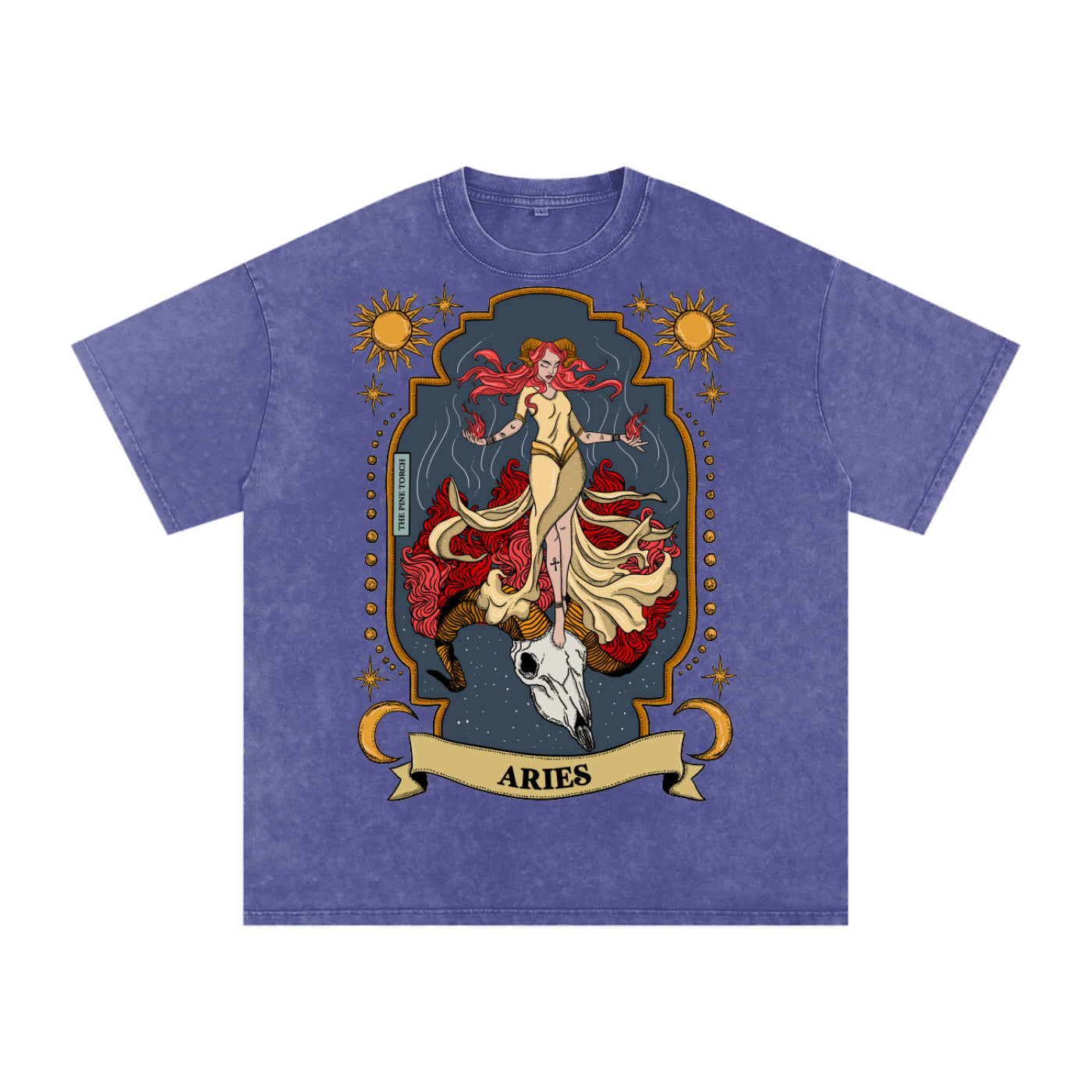 Aries // Snow Washed Oversized Cotton T-Shirt
