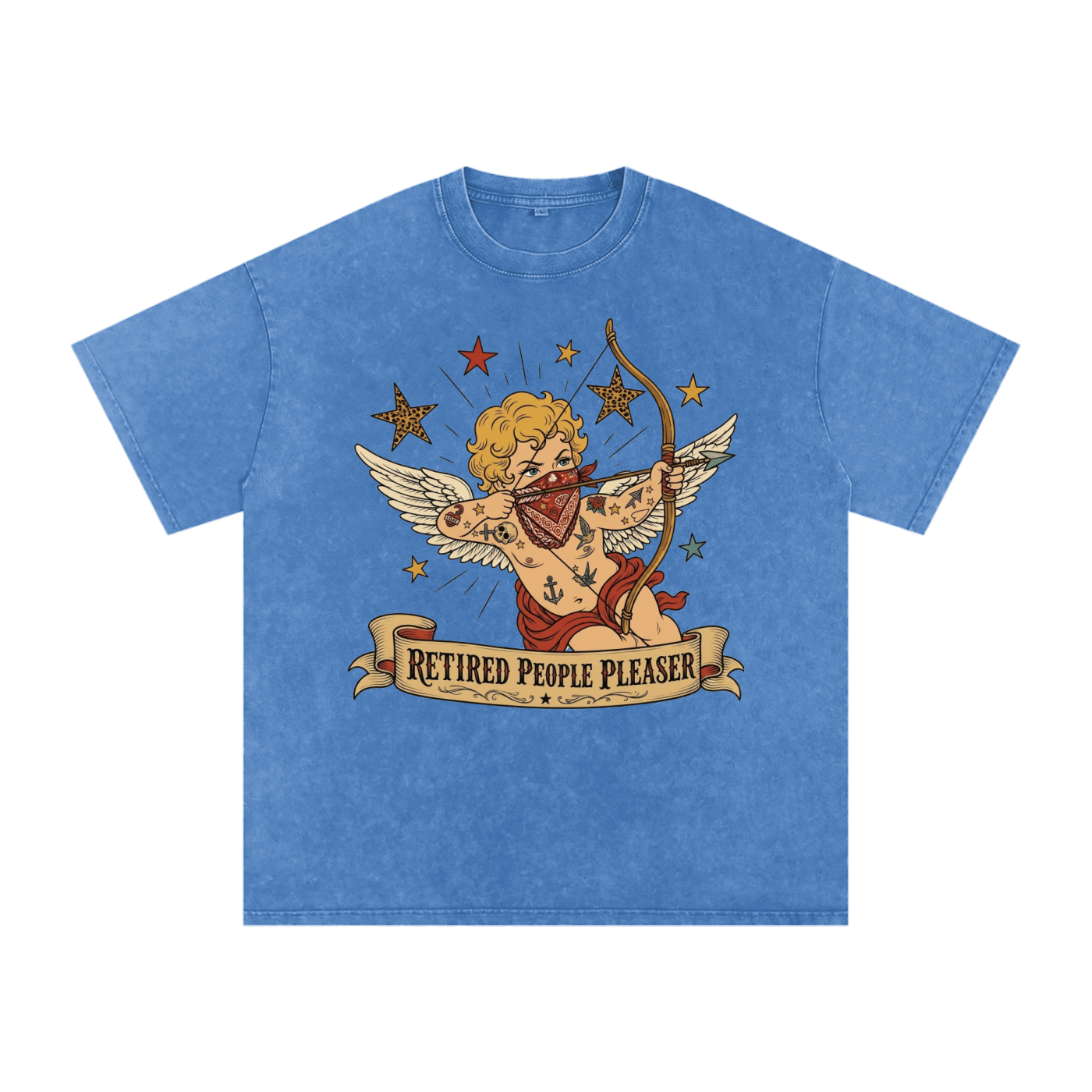 Retired People Pleaser // Snow Washed Oversized Cotton T-Shirt