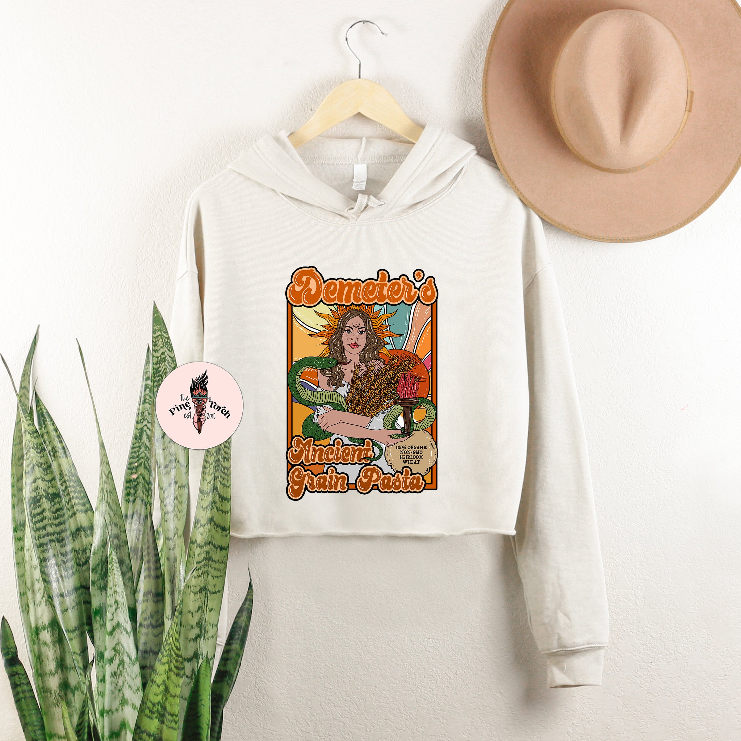 DEMETER'S ANCIENT GRAIN PASTA // CROP HOODIE