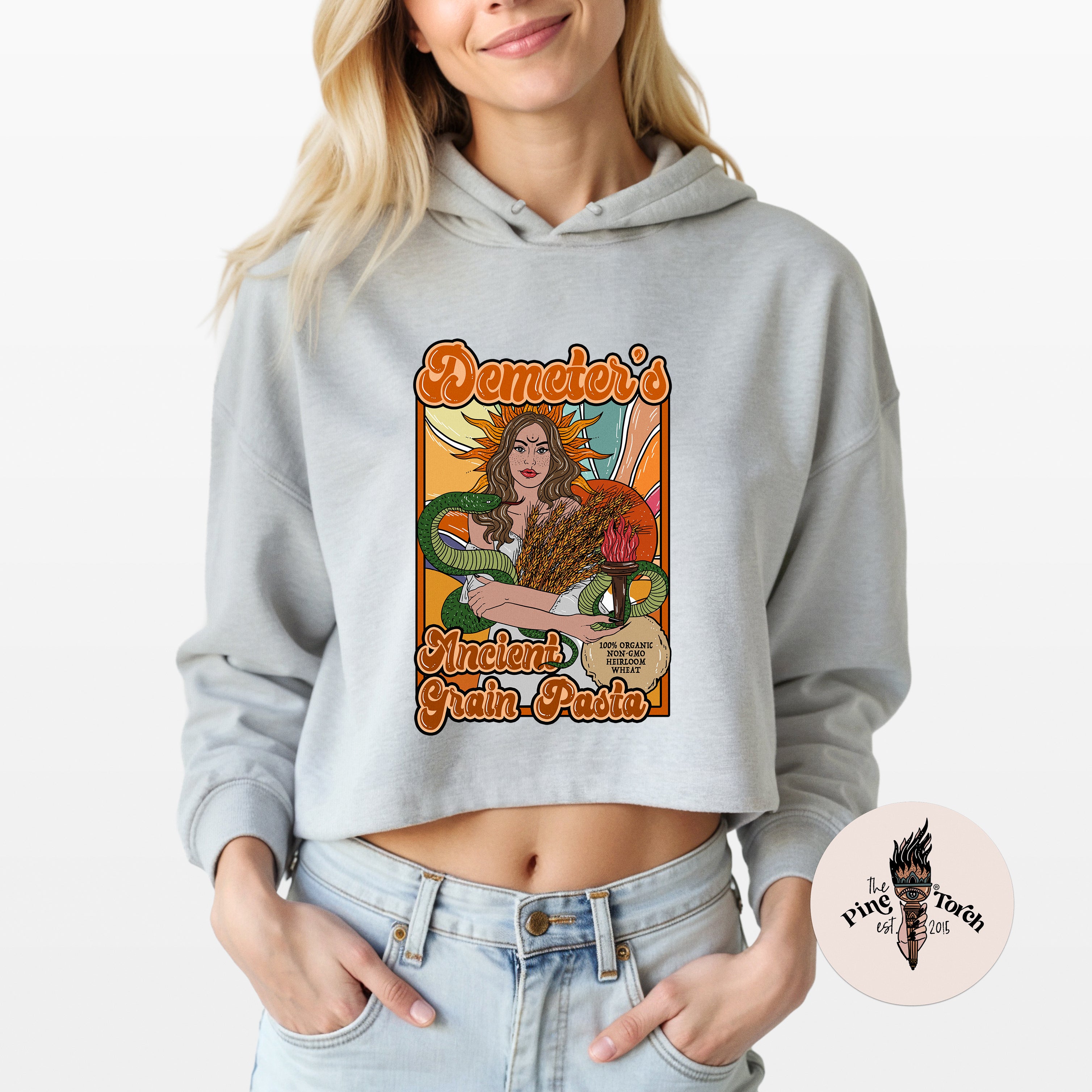 DEMETER'S ANCIENT GRAIN PASTA // CROP HOODIE