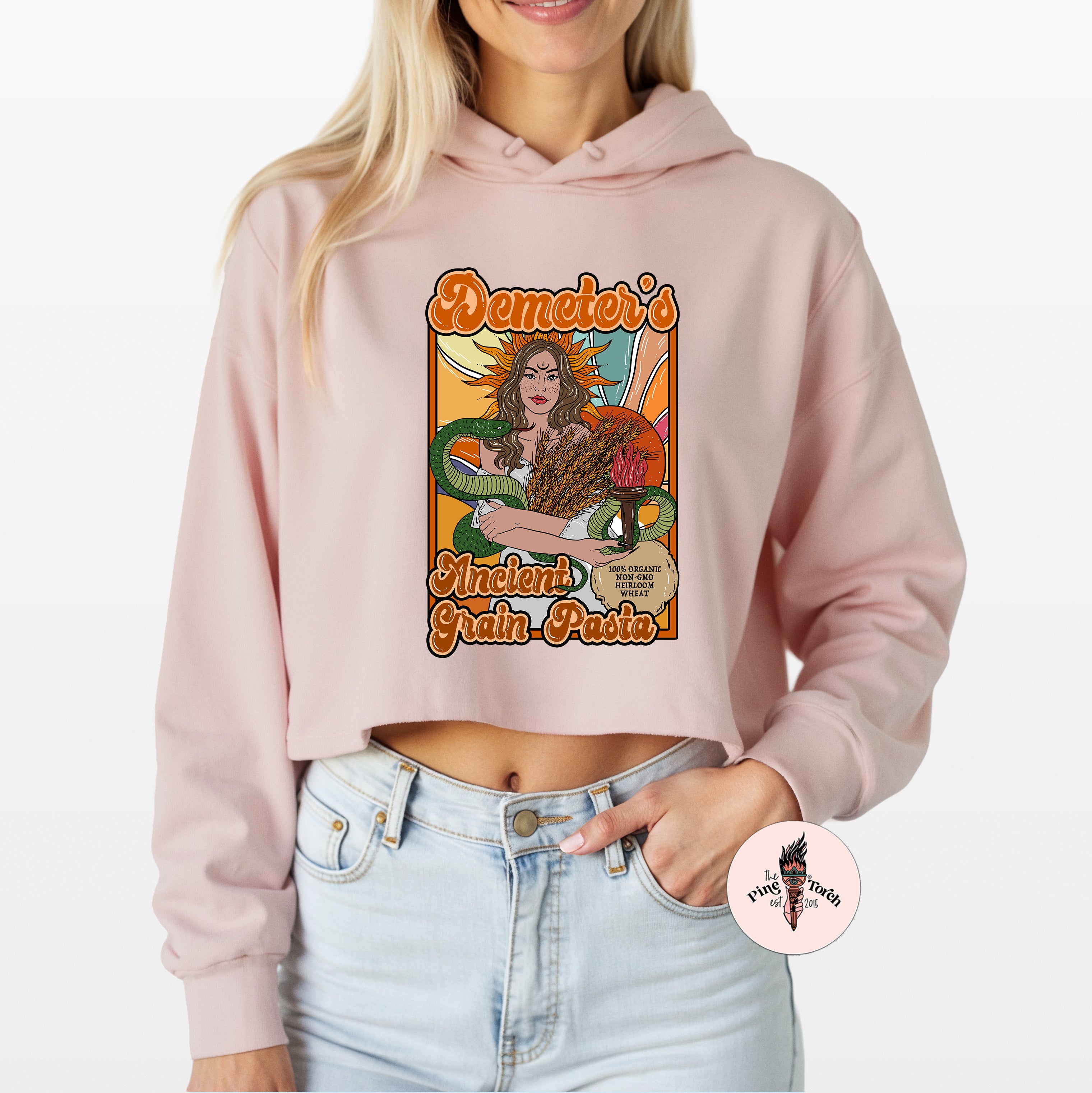 DEMETER'S ANCIENT GRAIN PASTA // CROP HOODIE