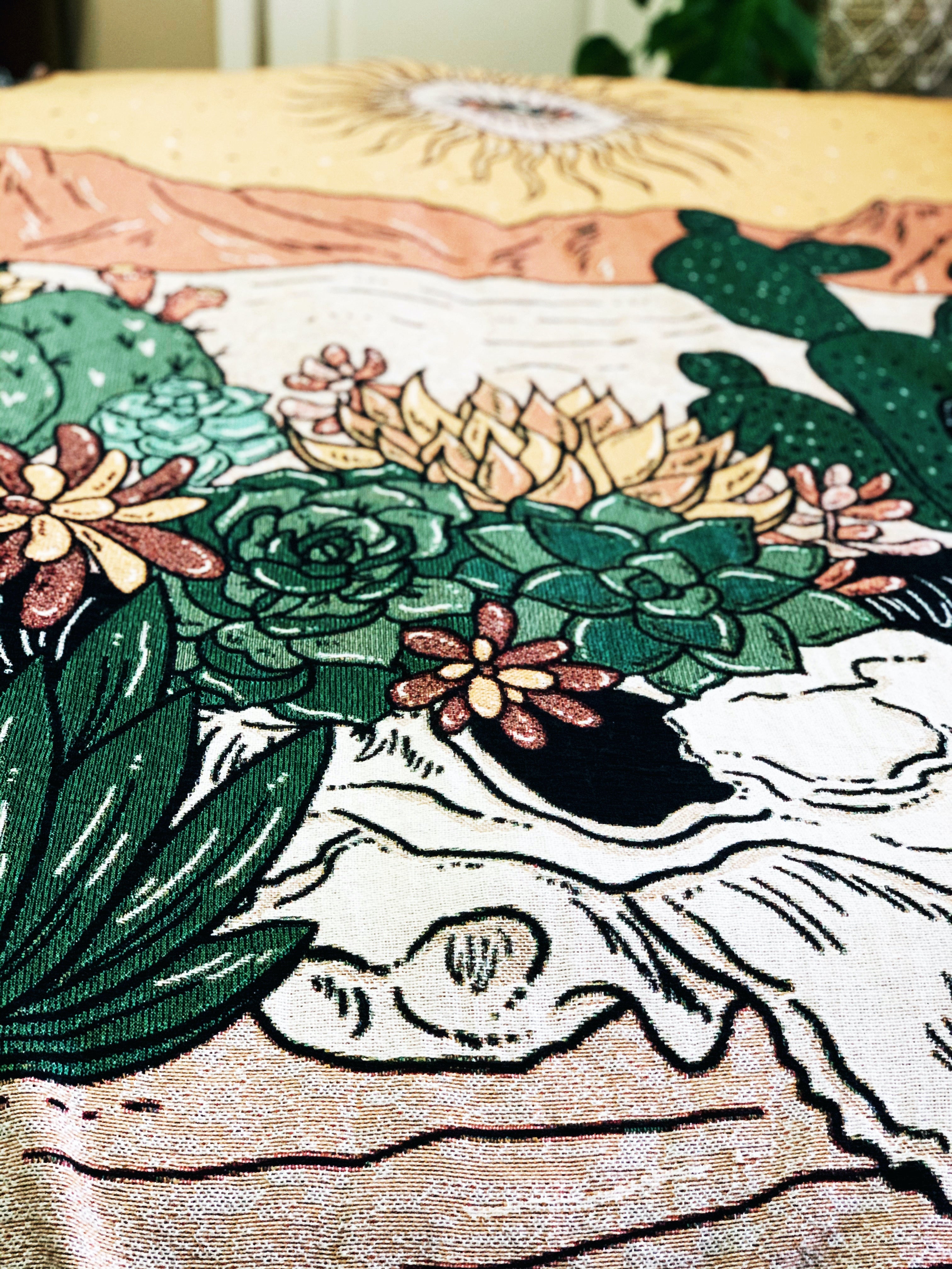 DESERT MIRAGE // WOVEN FRINGE BLANKET