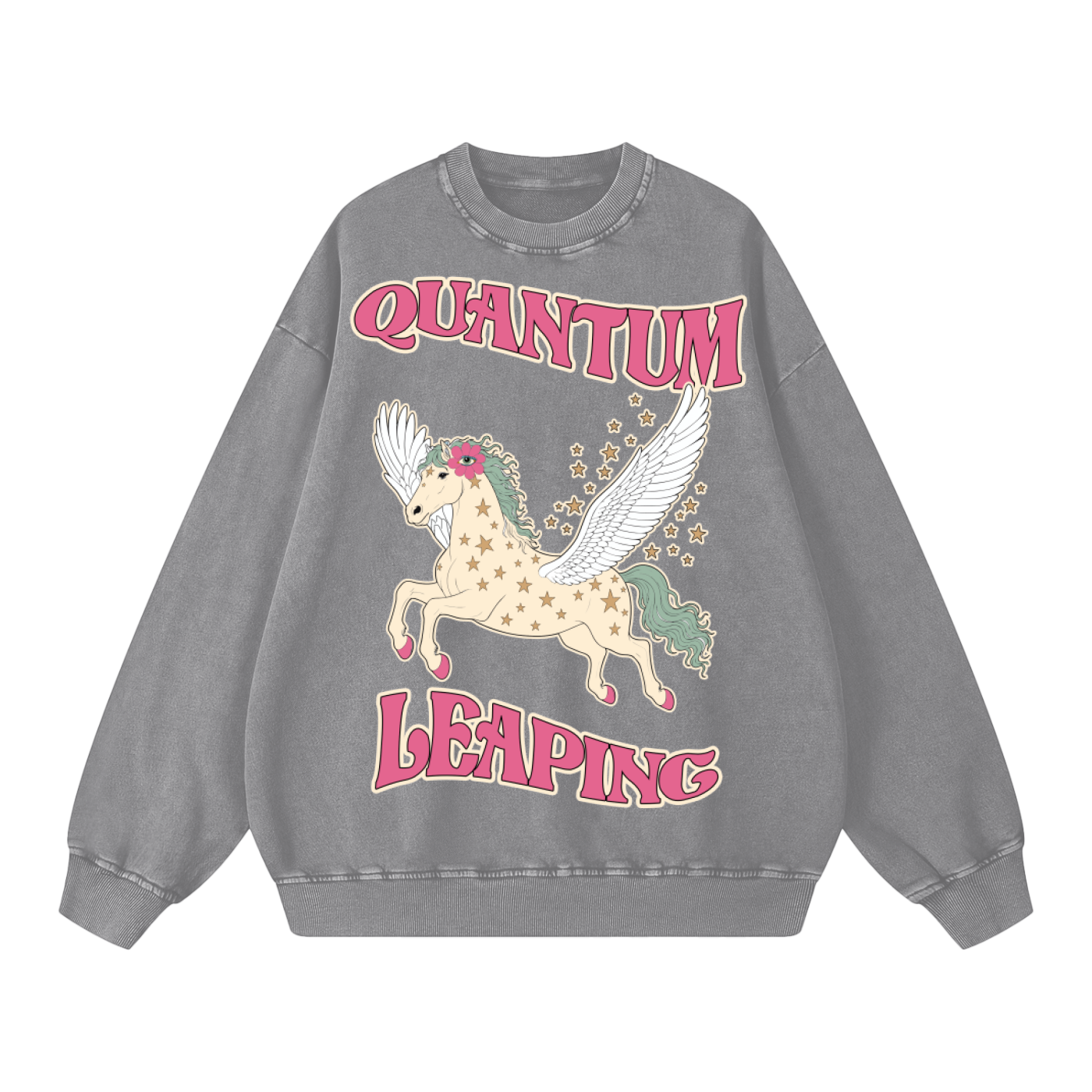 Quantum Leaping // Snow Washed Oversized Sweatshirt