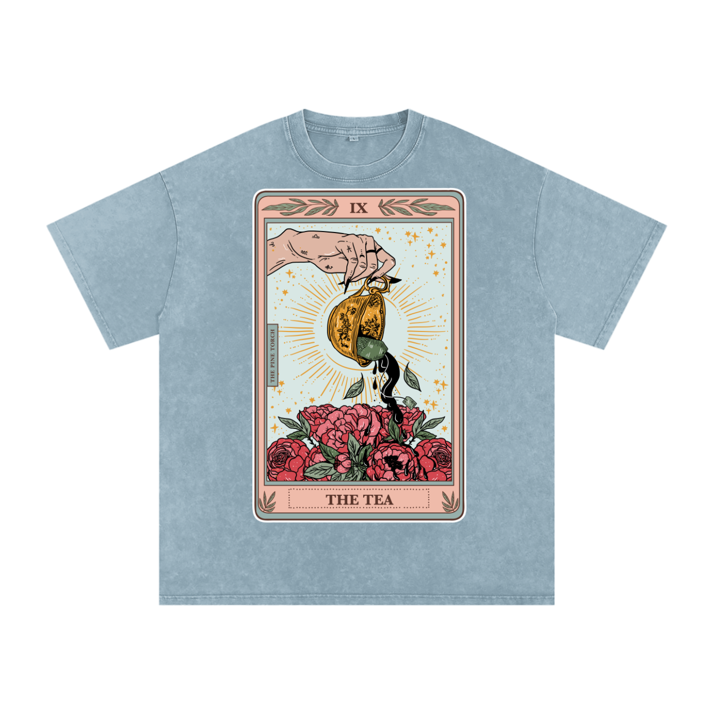 The Tea // Snow Washed Oversized Cotton T-Shirt
