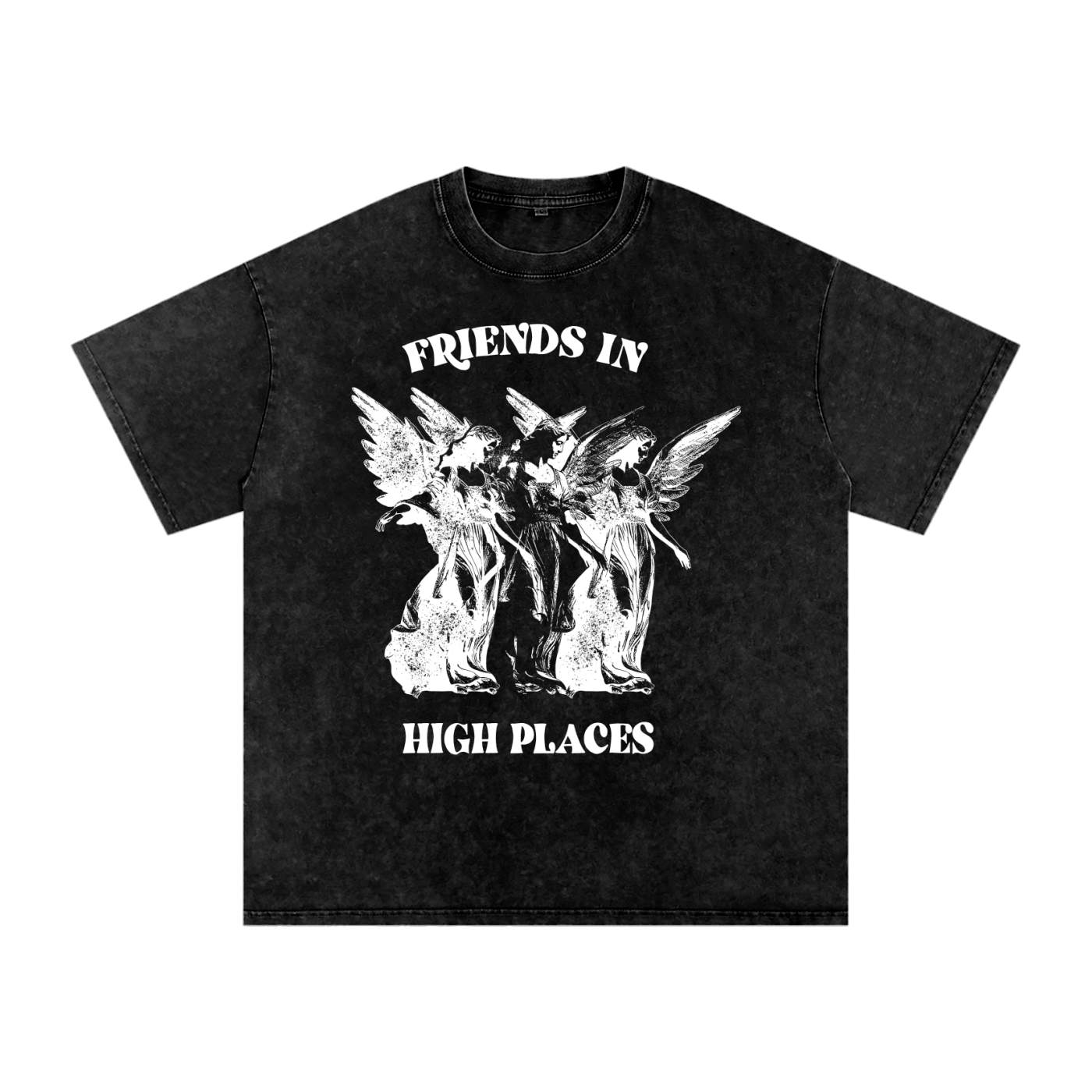 Friends in High Places // Snow Washed Oversized Cotton T-Shirt