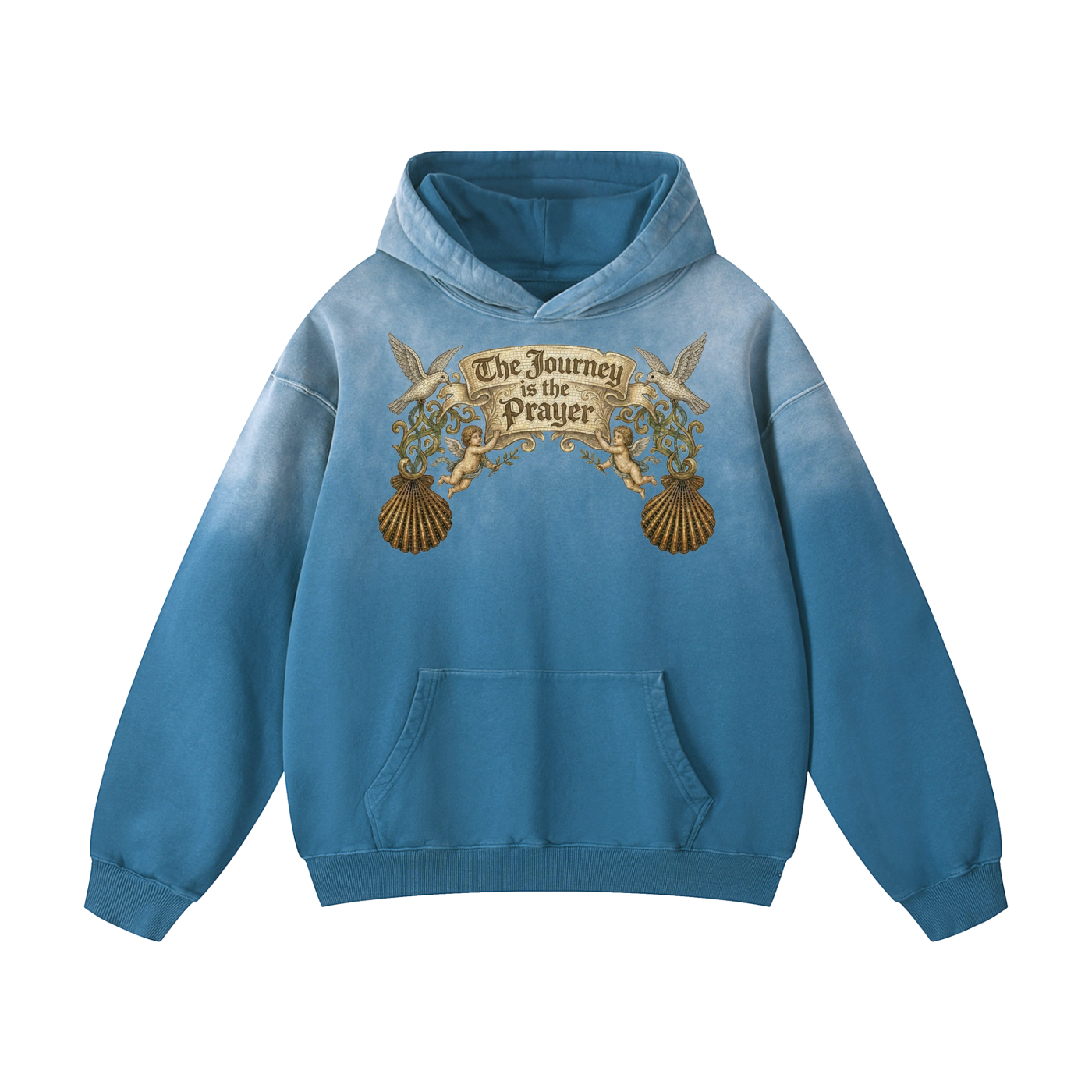 The Journey is the Prayer // Heavyweight Sunfade Oversized Hoodie