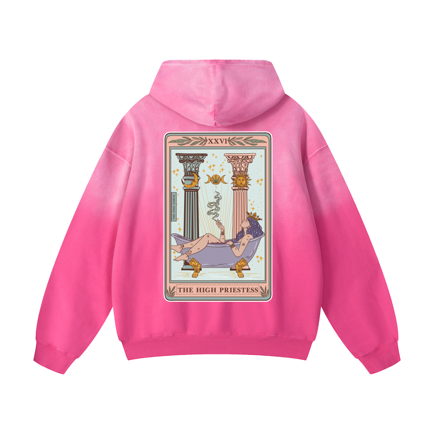 The High Priestess // Heavyweight Sunfade Oversized Hoodie
