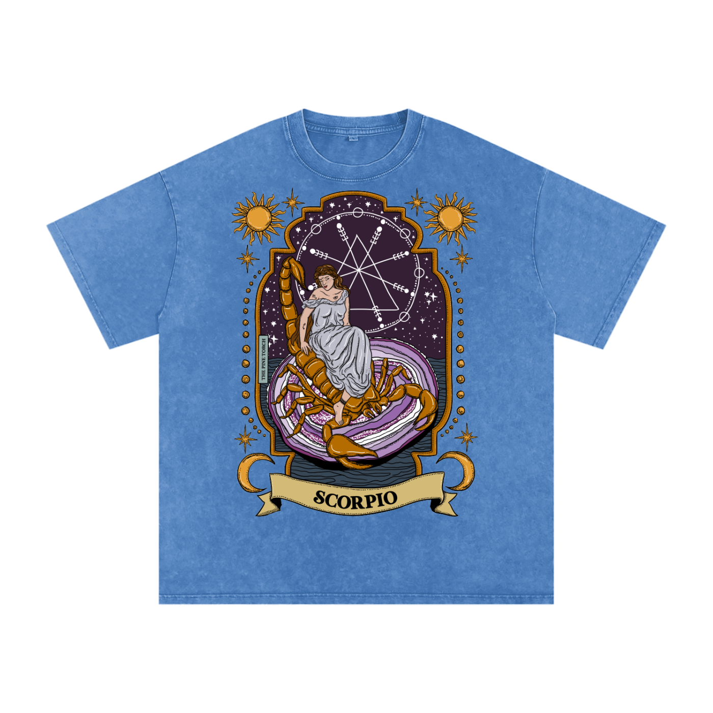 Scorpio // Snow Washed Oversized Cotton T-Shirt