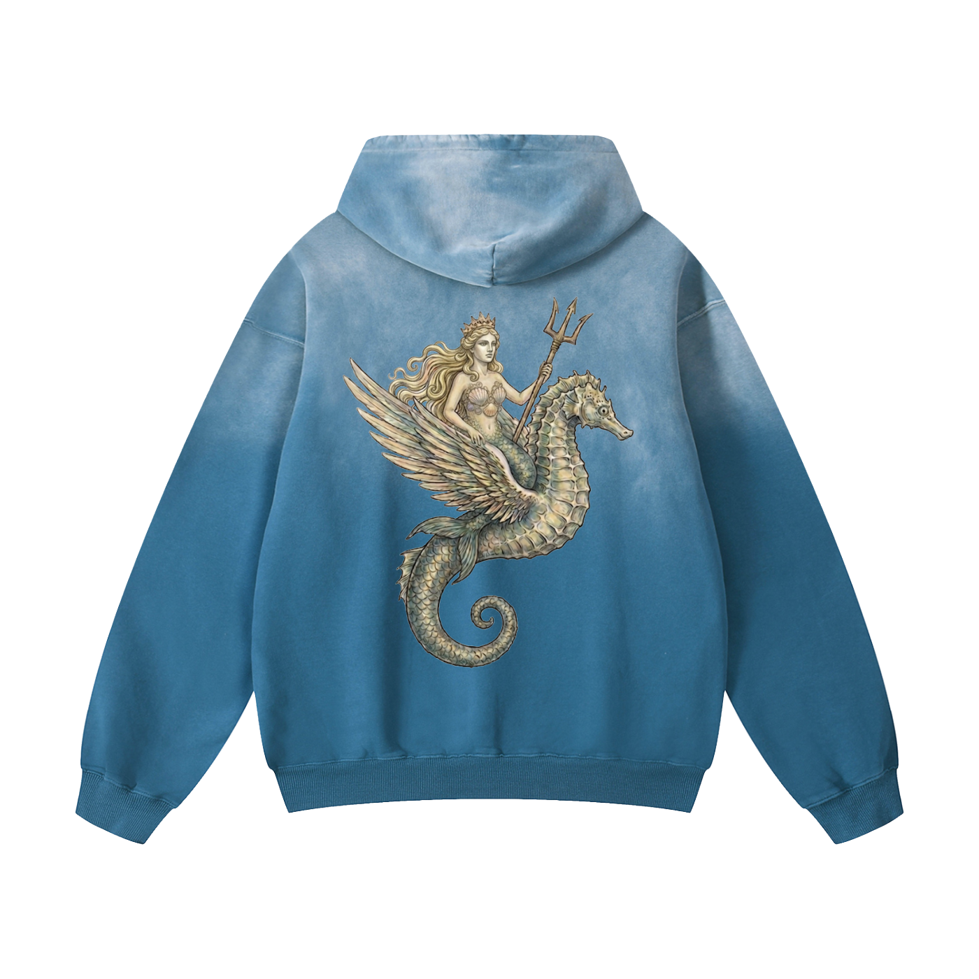 Sea Queen // Heavyweight Sunfade Oversized Hoodie