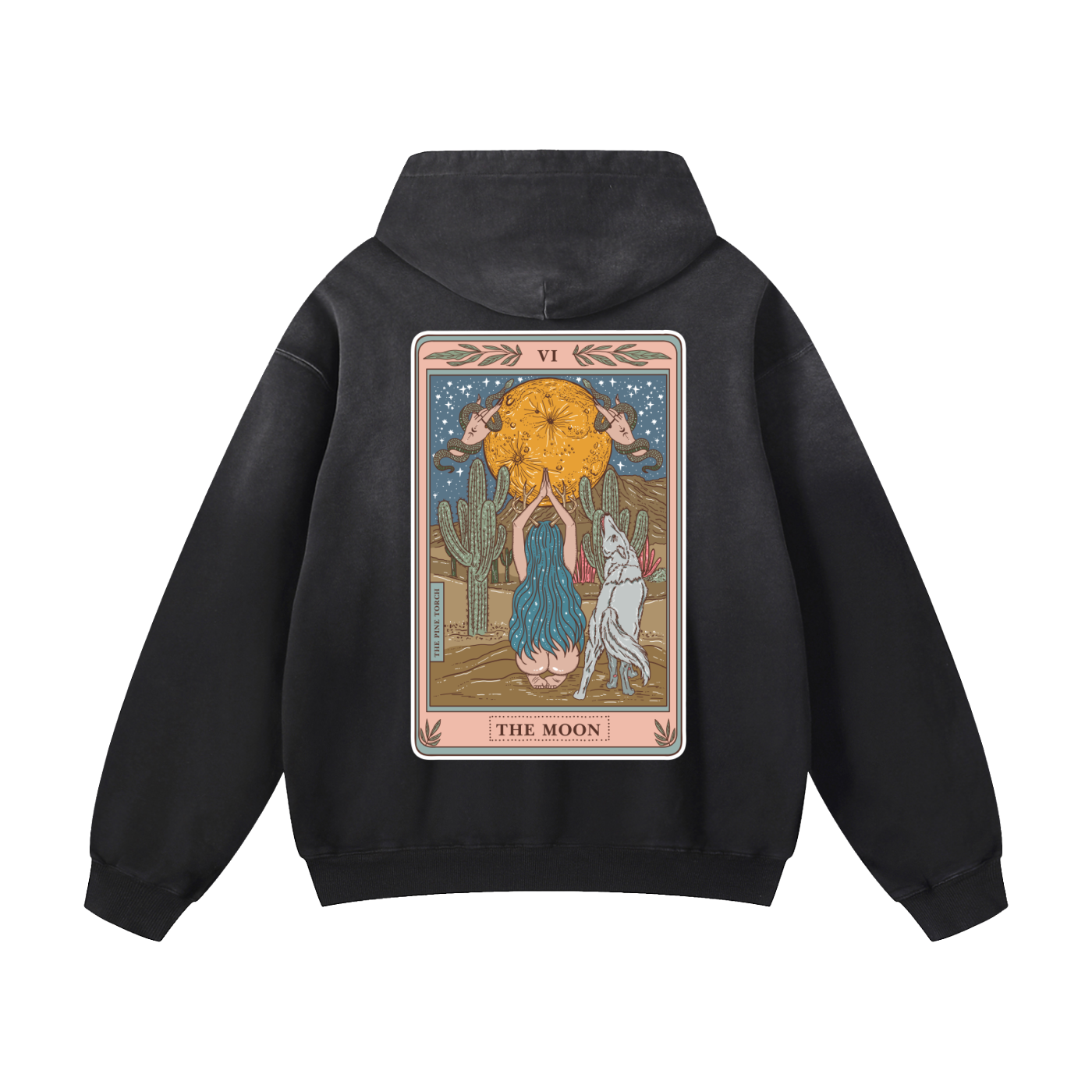 The Moon // Heavyweight Sunfade Oversized Hoodie