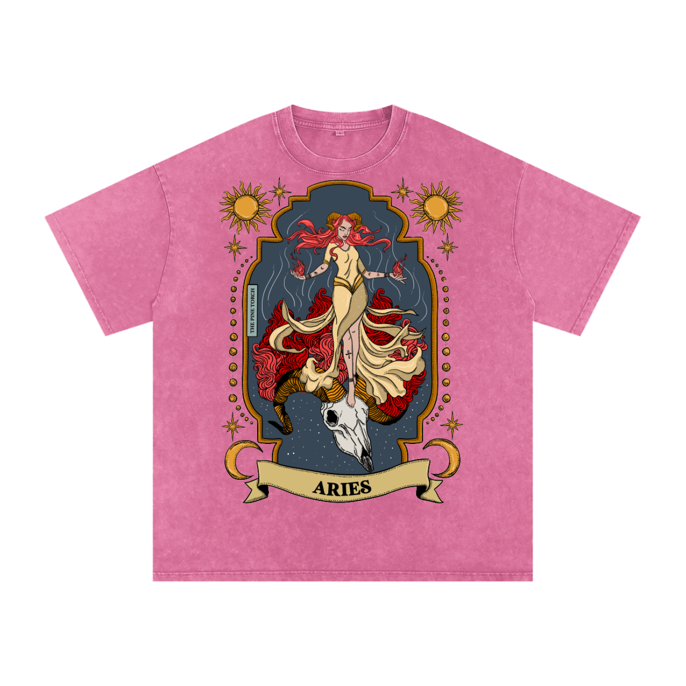 Aries // Snow Washed Oversized Cotton T-Shirt