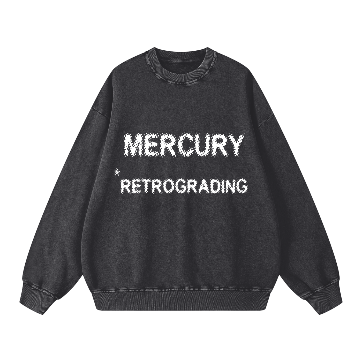 Mercury Retrograding // Snow Washed Oversized Sweatshirt