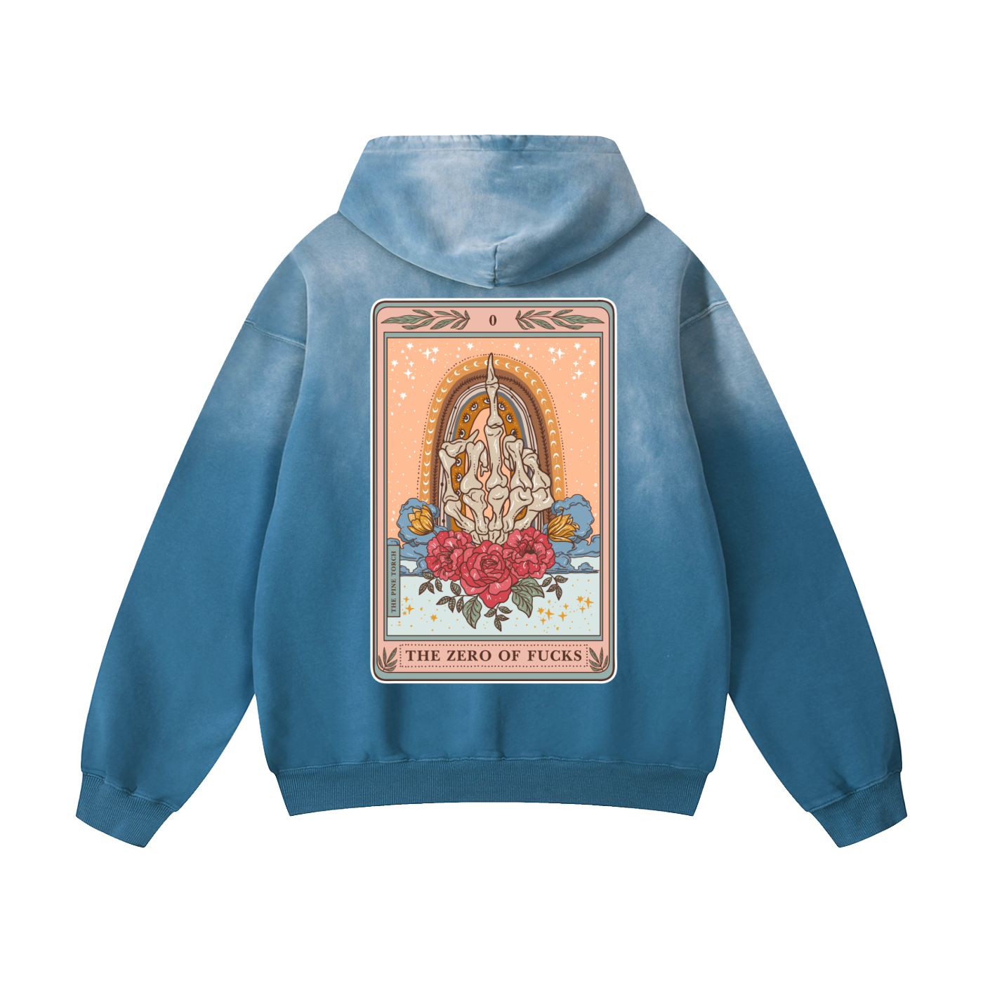 The Zero of Fucks // Heavyweight Sunfade Oversized Hoodie