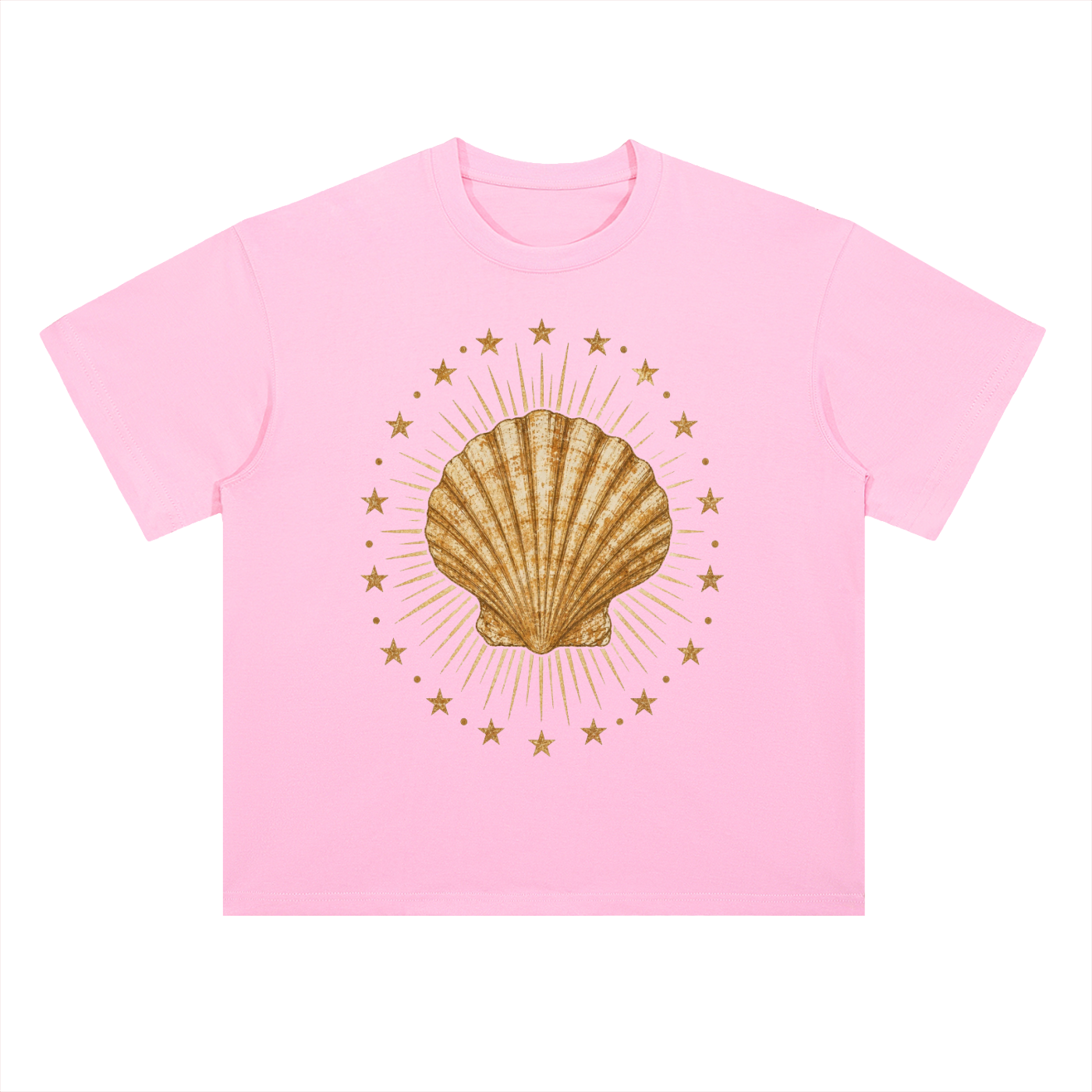 Seashell Milagro // Heavyweight Drop Shoulder Cotton T-Shirt