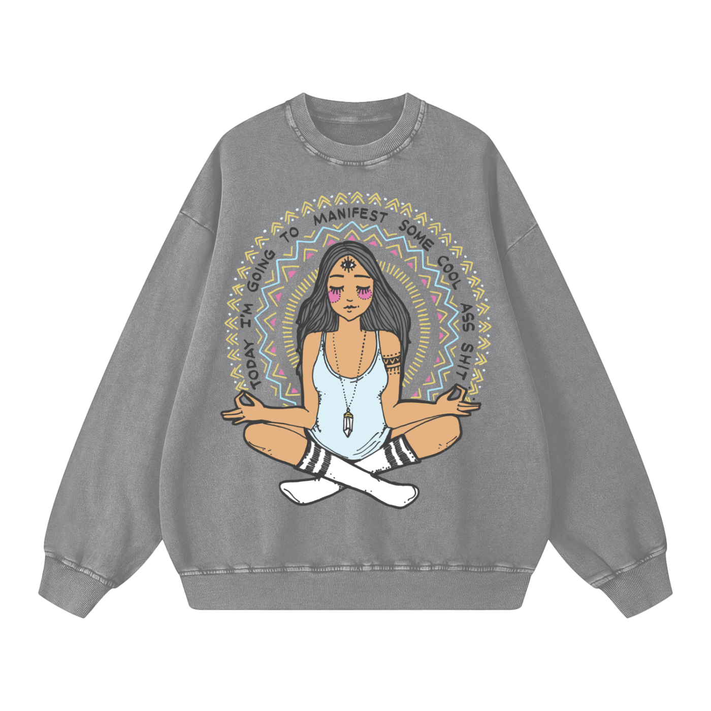 Snow Washed Oversized Sweatshirt