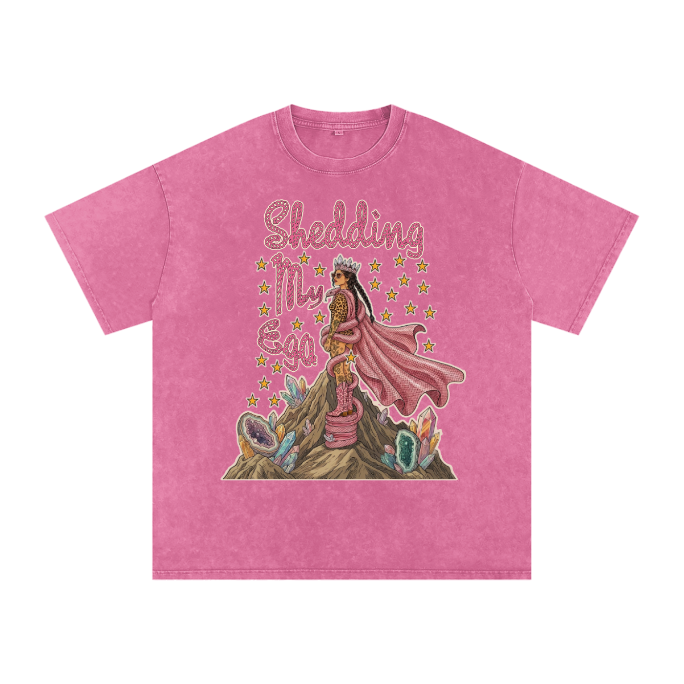 Shedding My Ego // Snow Washed Oversized Cotton T-Shirt