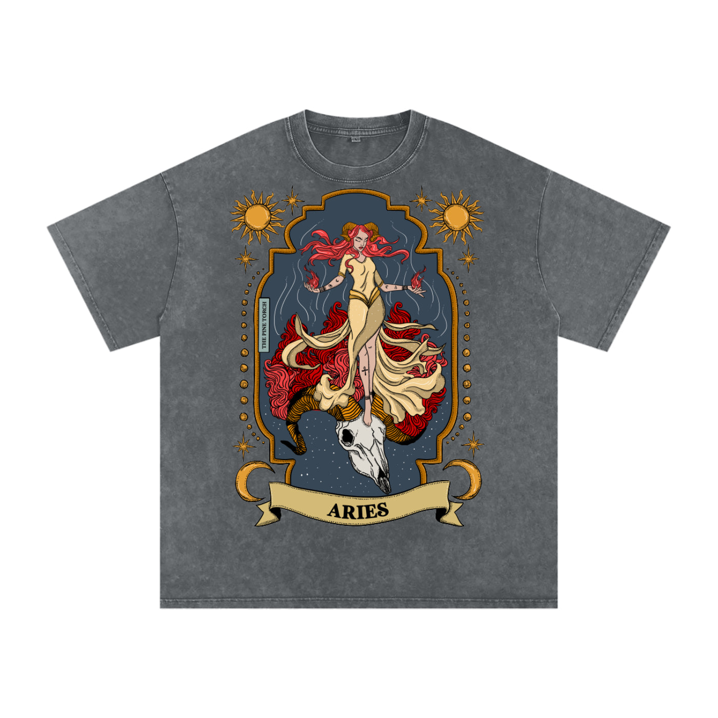 Aries // Snow Washed Oversized Cotton T-Shirt