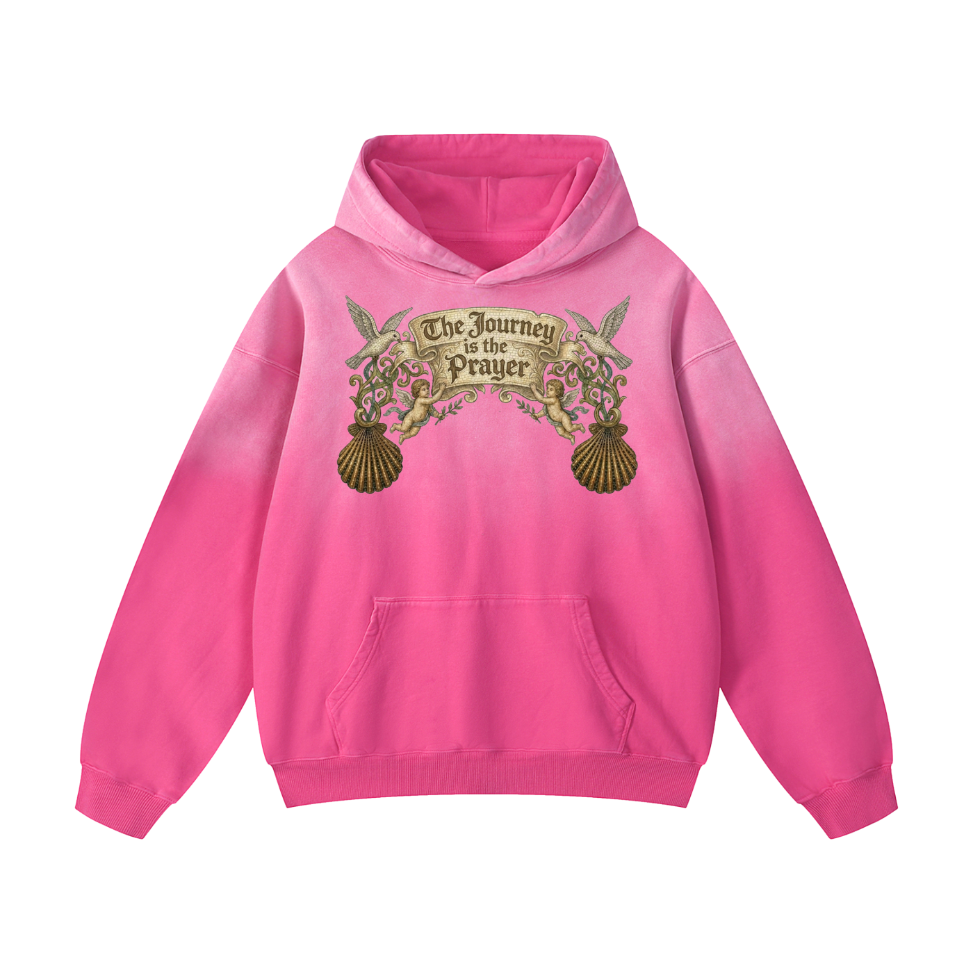The Journey is the Prayer // Heavyweight Sunfade Oversized Hoodie
