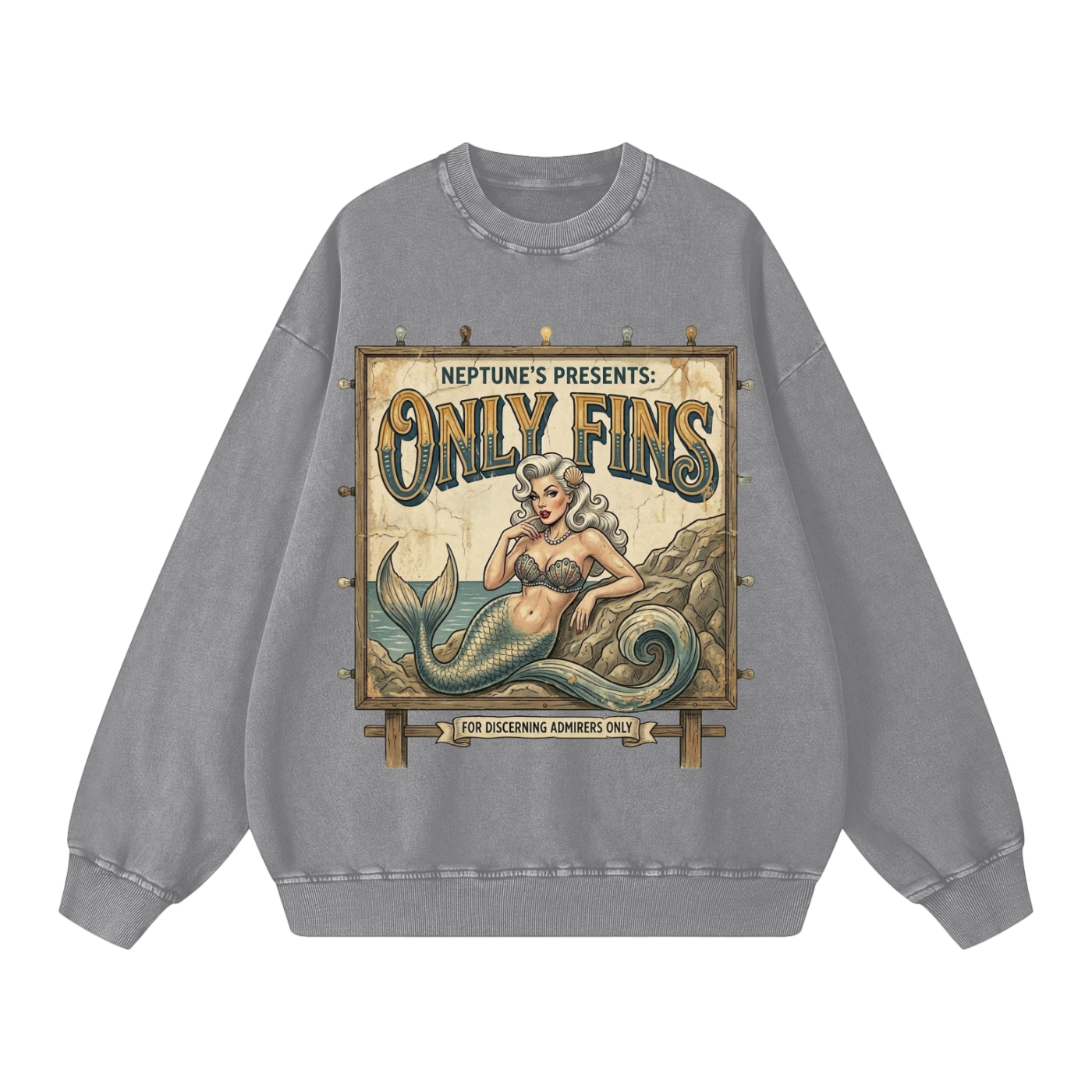 Only Fins // Snow Washed Oversized Sweatshirt