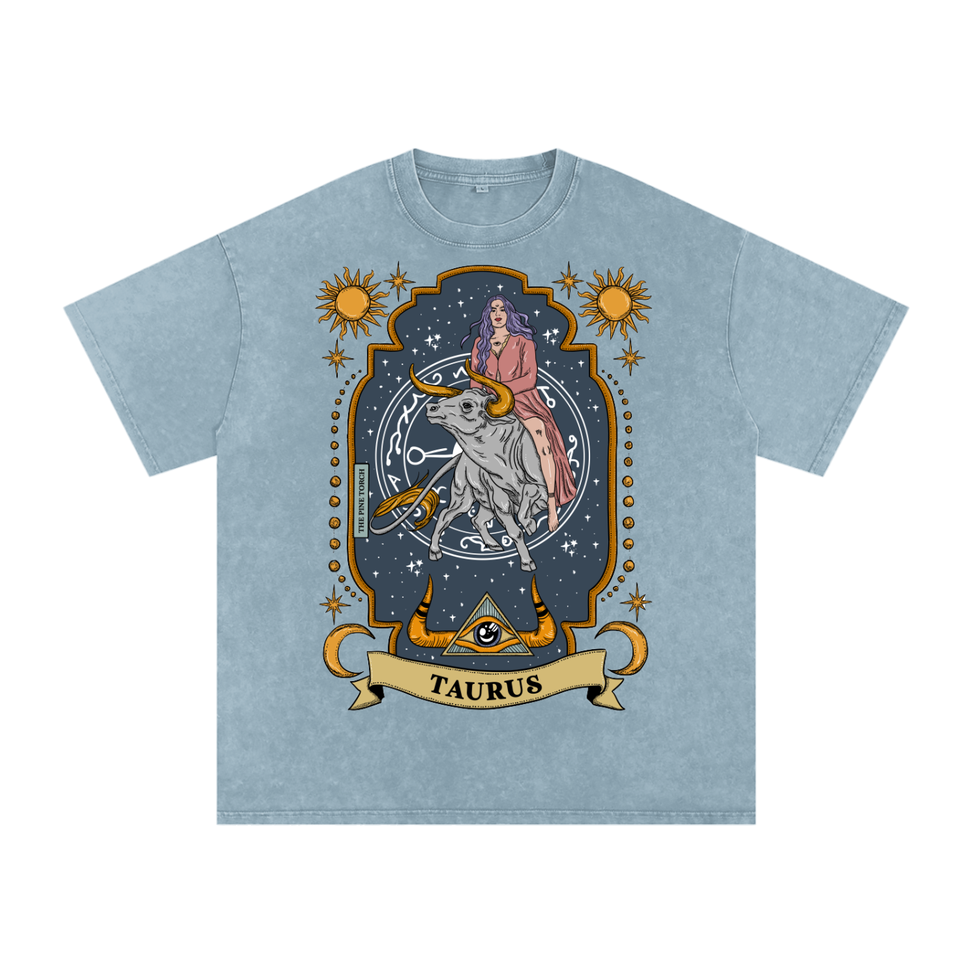 Taurus // Snow Washed Oversized Cotton T-Shirt