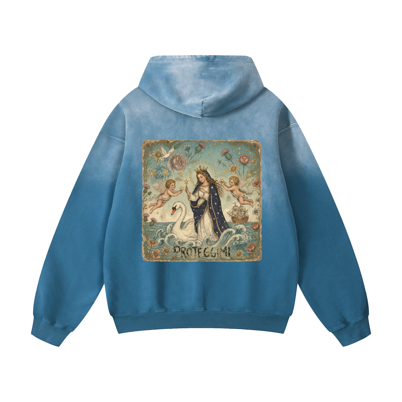 Proteggimi // Heavyweight Sunfade Oversized Hoodie