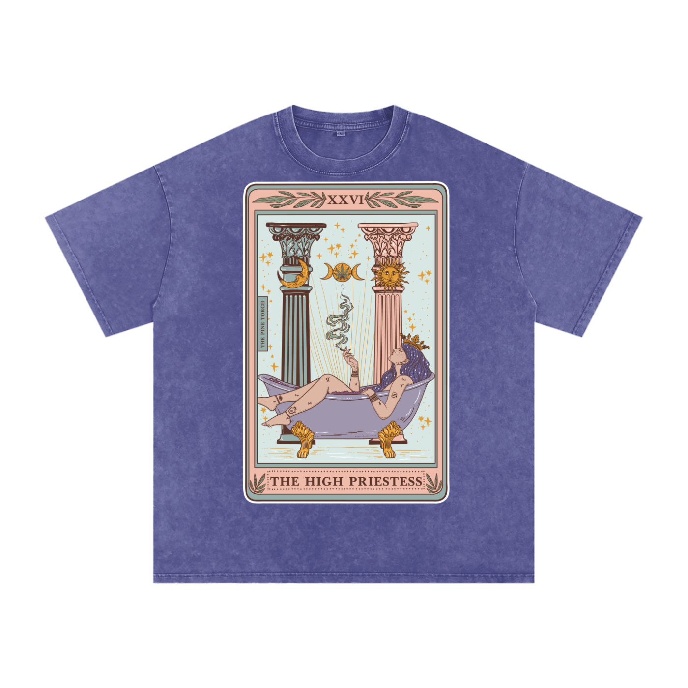 The High Priestess // Snow Washed Oversized Cotton T-Shirt