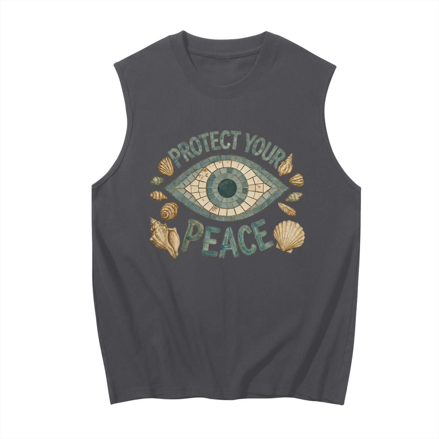 Protect Your Peace // Unisex Boxy Cotton Tank