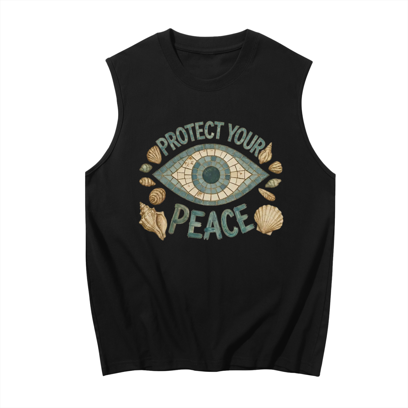 Protect Your Peace // Unisex Boxy Cotton Tank
