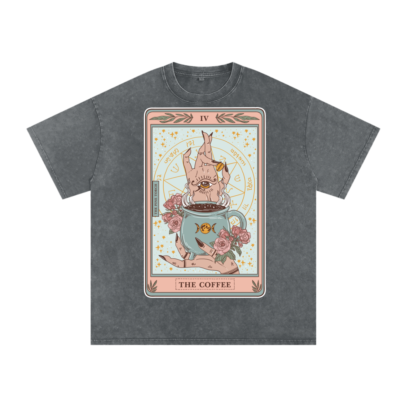 The Coffee // Snow Washed Oversized Cotton T-Shirt