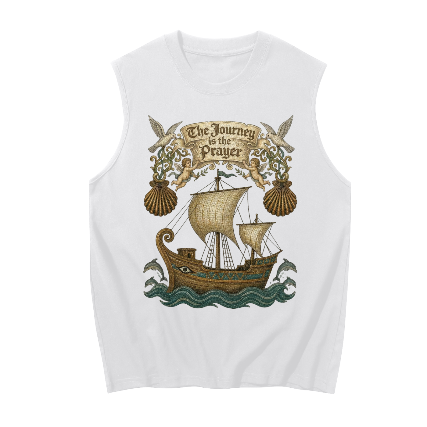 The Journey is the Prayer // Unisex Boxy Cotton Tank