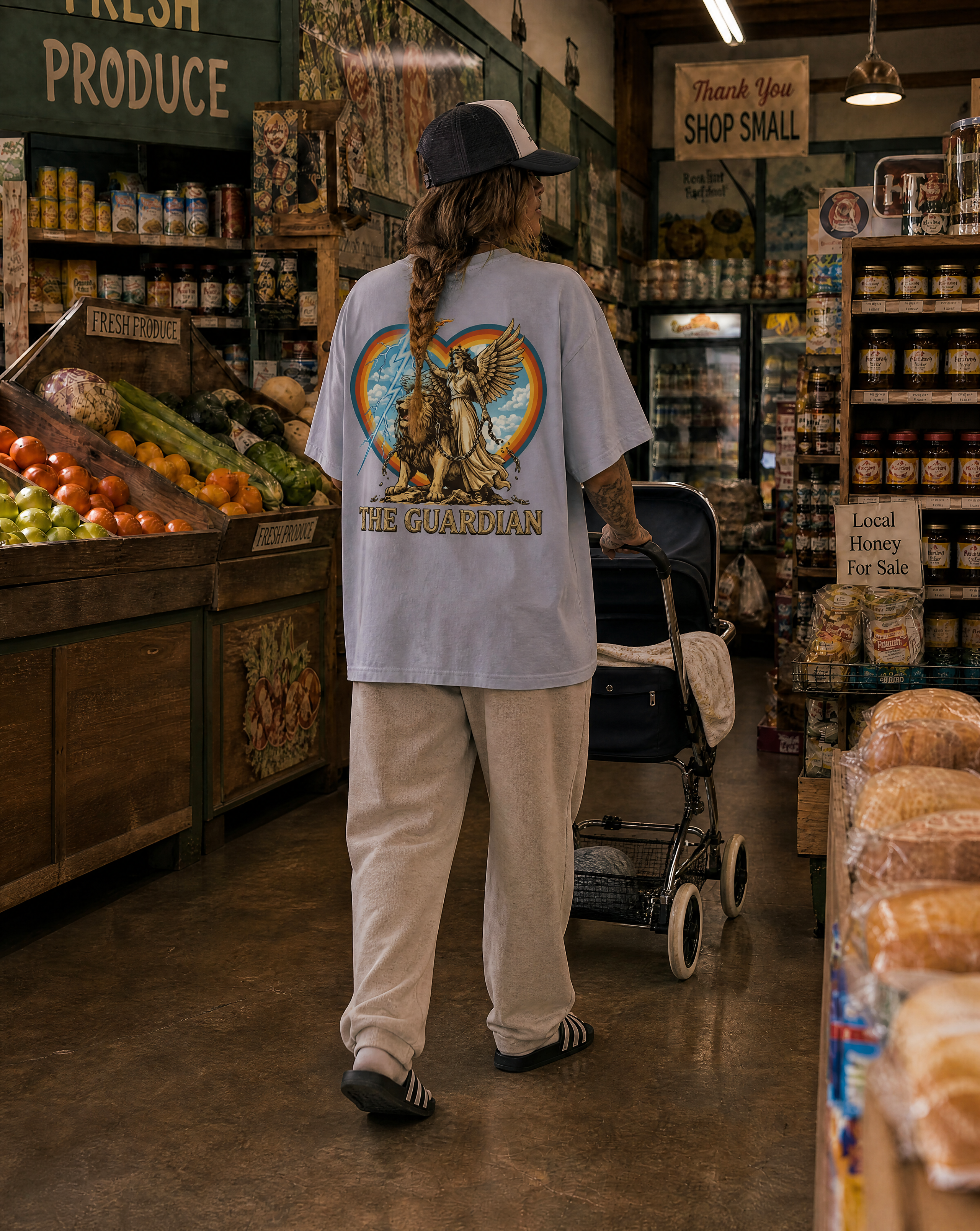 Mama Guardian // Oversized Drop Shoulder T-Shirt