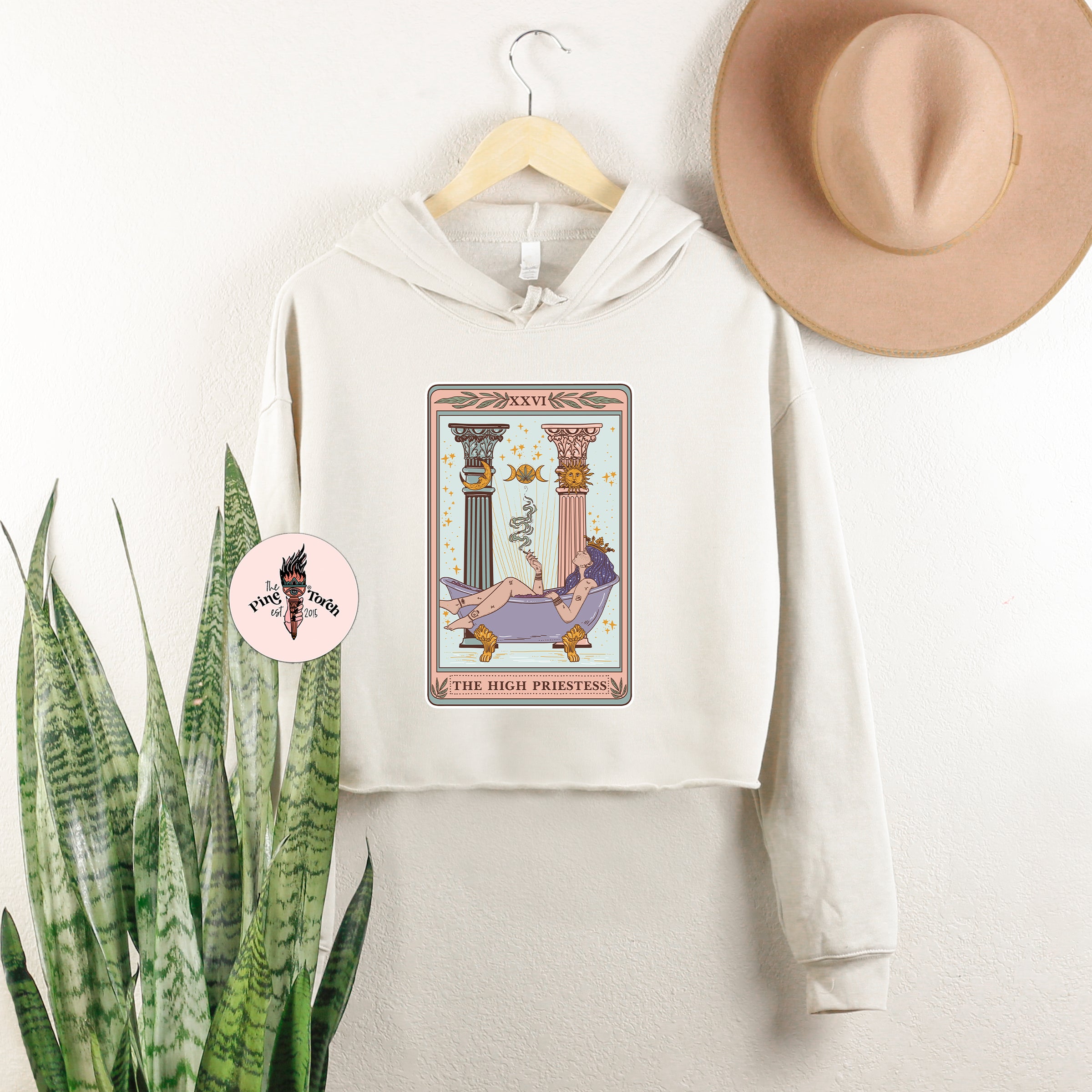 HIGH PRIESTESS // CROP HOODIE