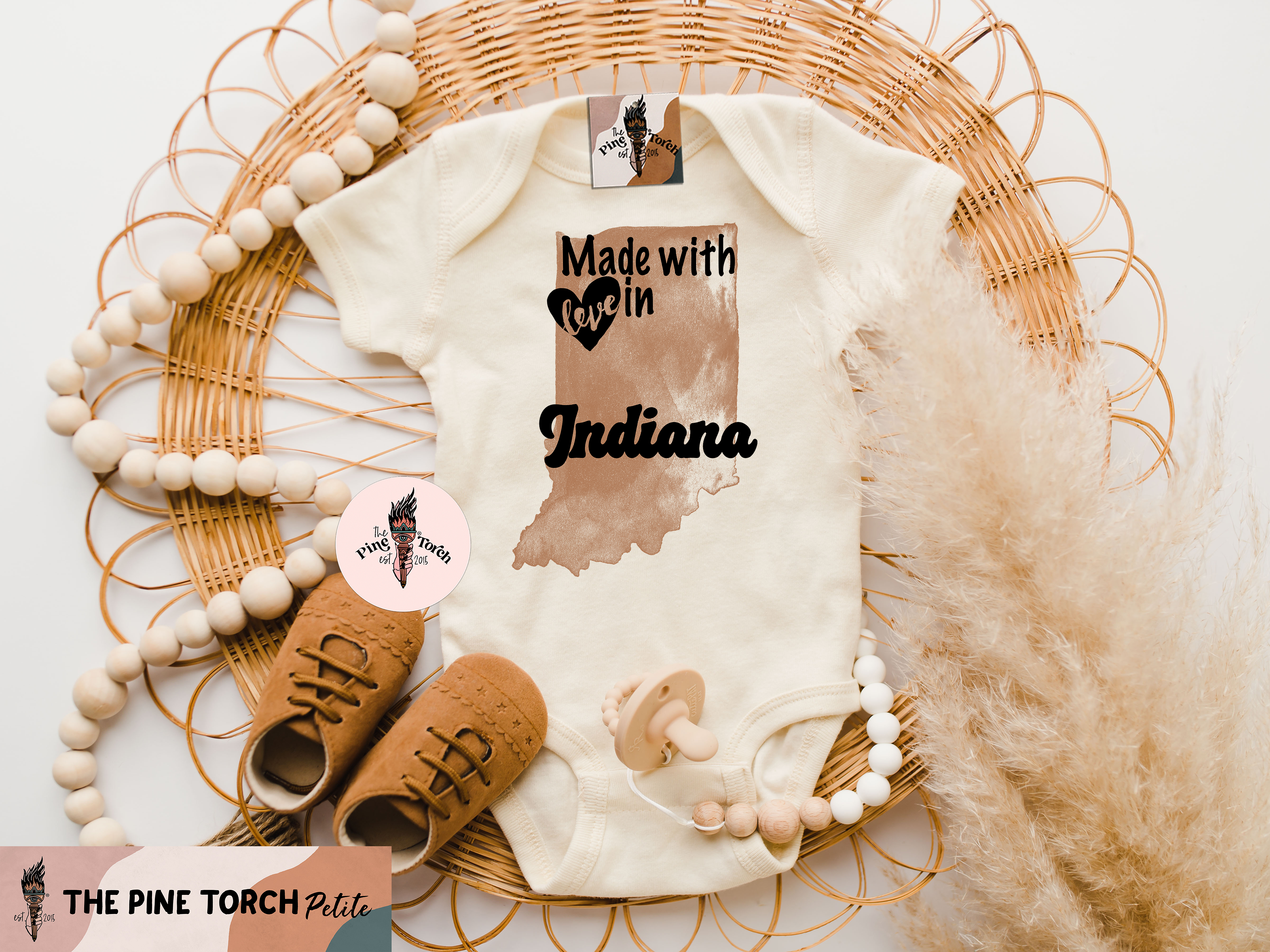 « MADE WITH LOVE IN INDIANA » BODYSUIT