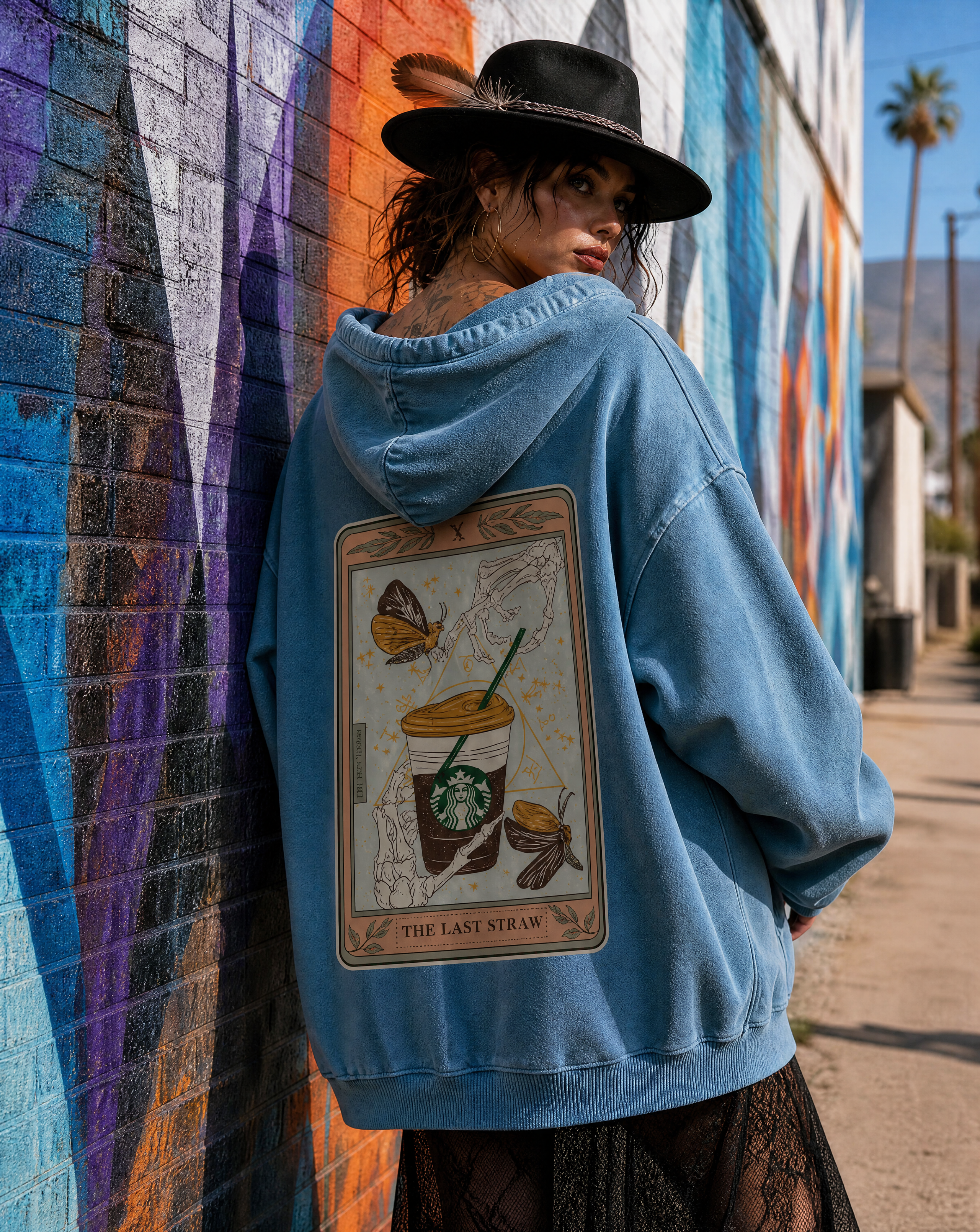 The Last Straw // Heavyweight Sunfade Oversized Hoodie