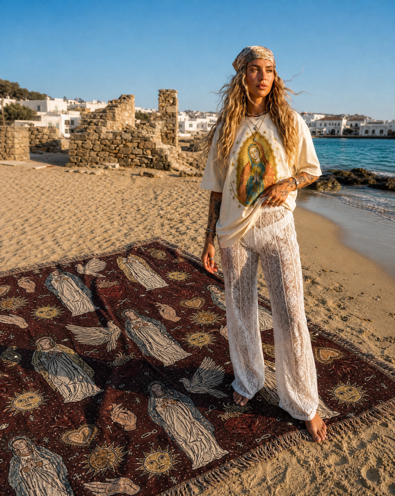 MILAGROS // WOVEN FRINGE BLANKET