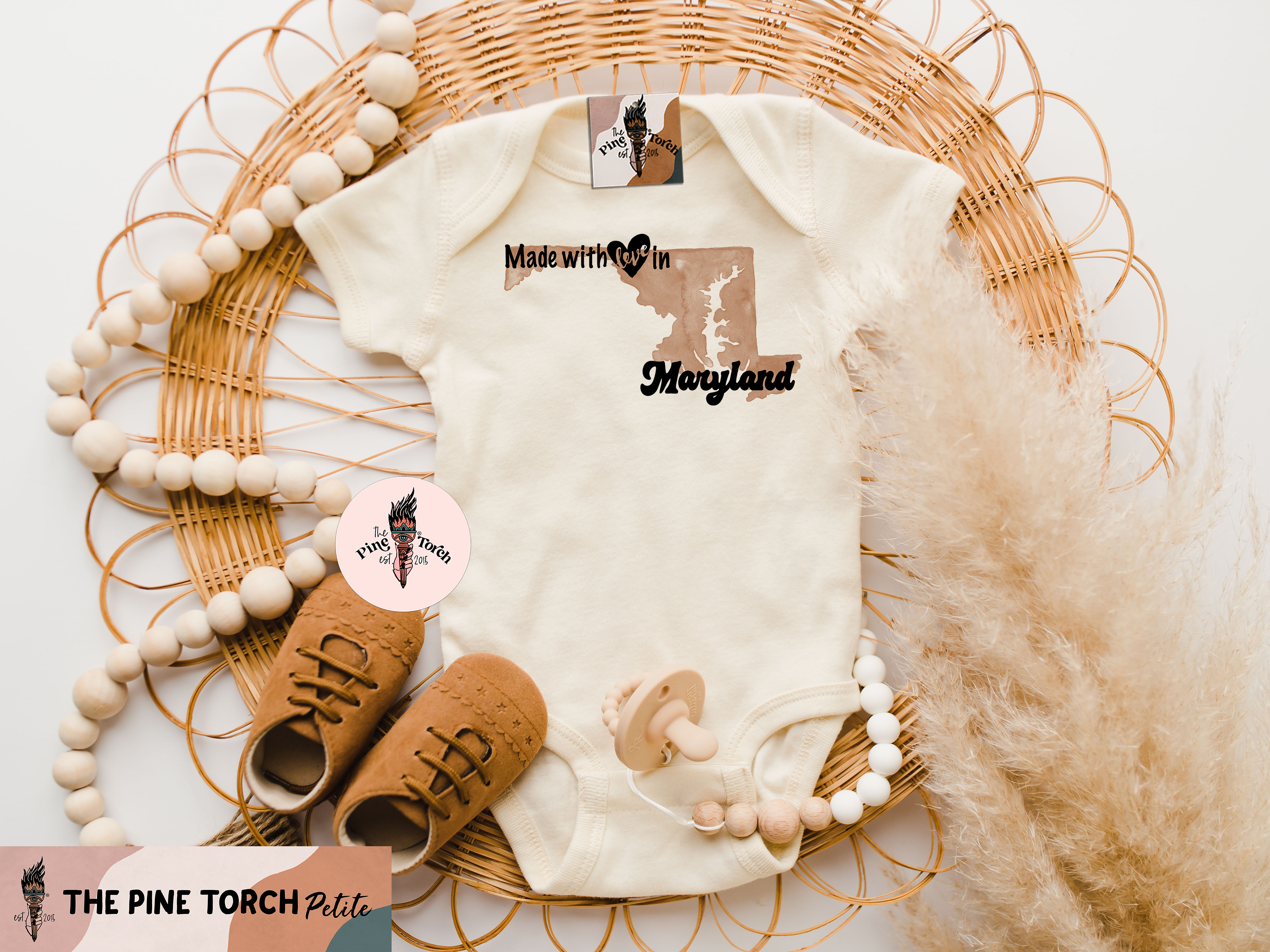 « MADE WITH LOVE IN MARYLAND » BODYSUIT