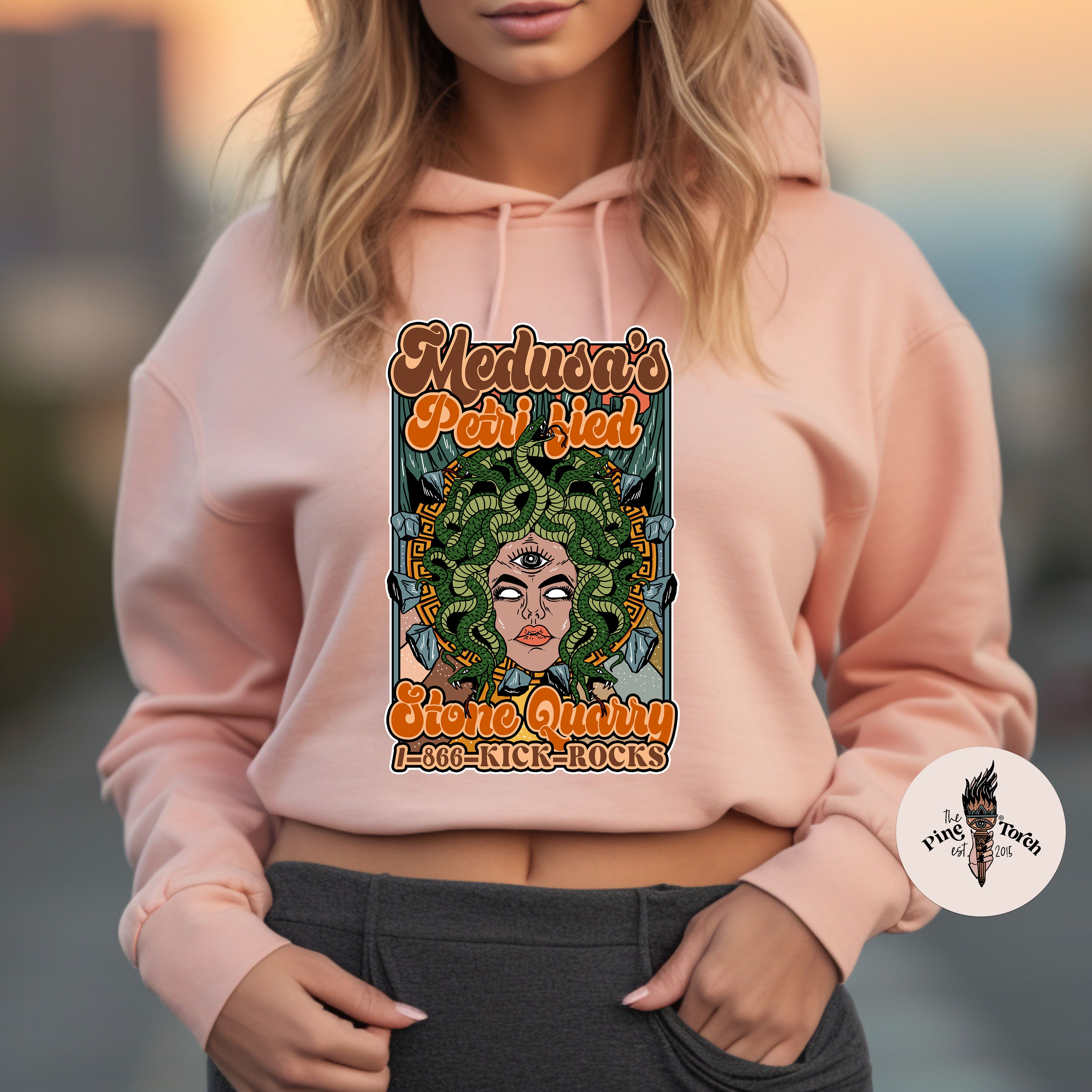 MEDUSA'S PETRIFIED STONE QUARRY // CROP HOODIE