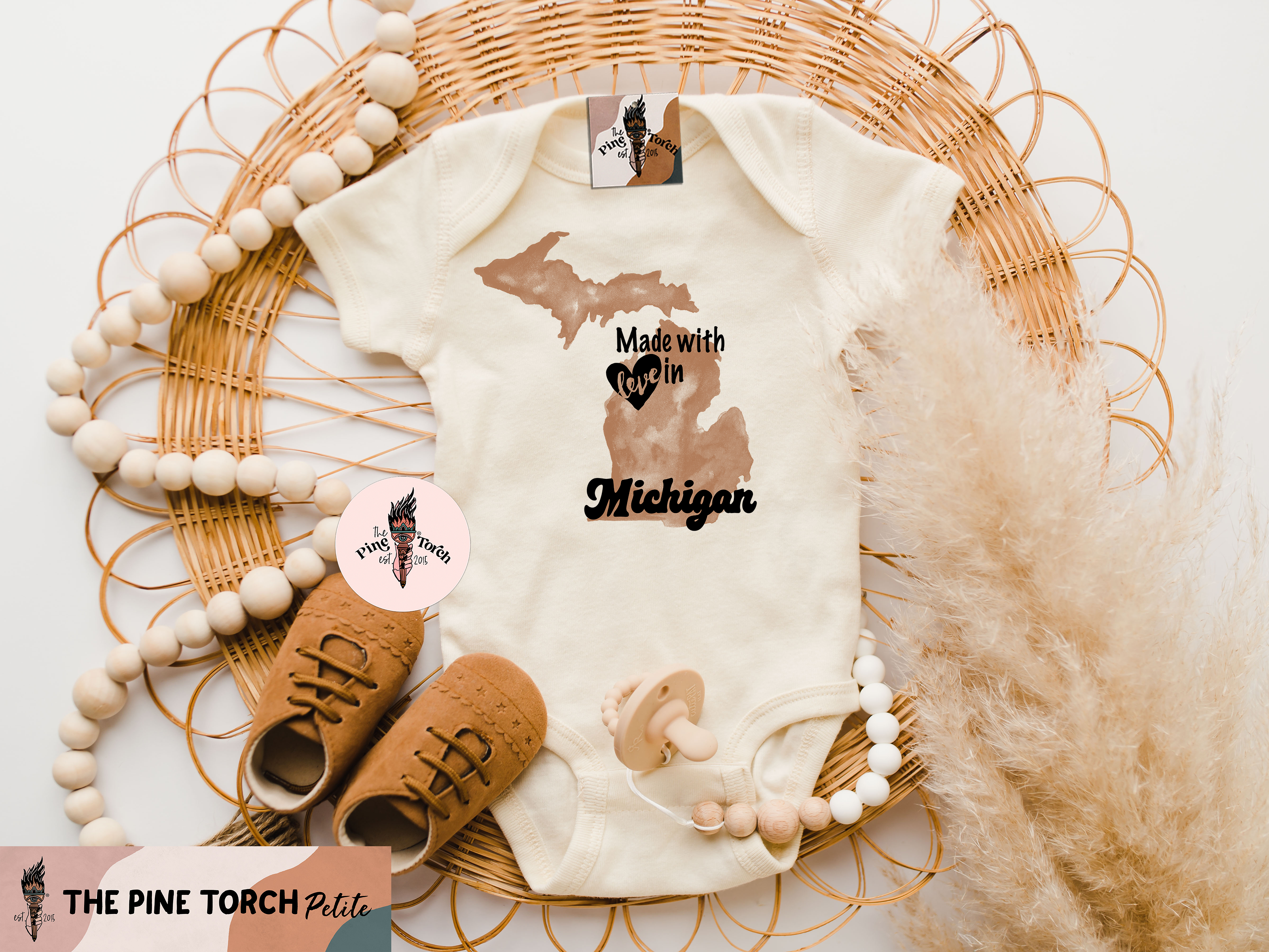 « MADE WITH LOVE IN MICHIGAN » BODYSUIT