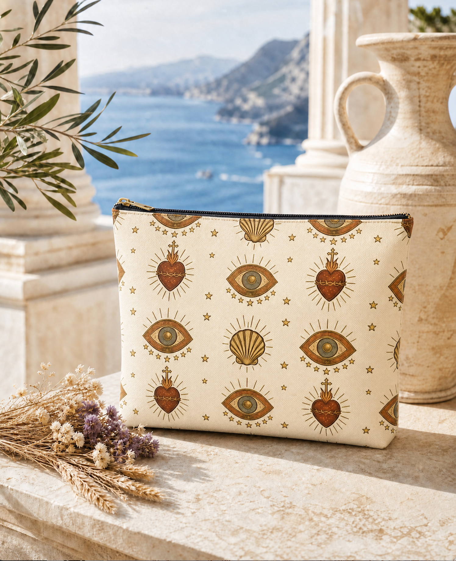 SACRED MILAGROS // COSMETIC ZIP POUCH