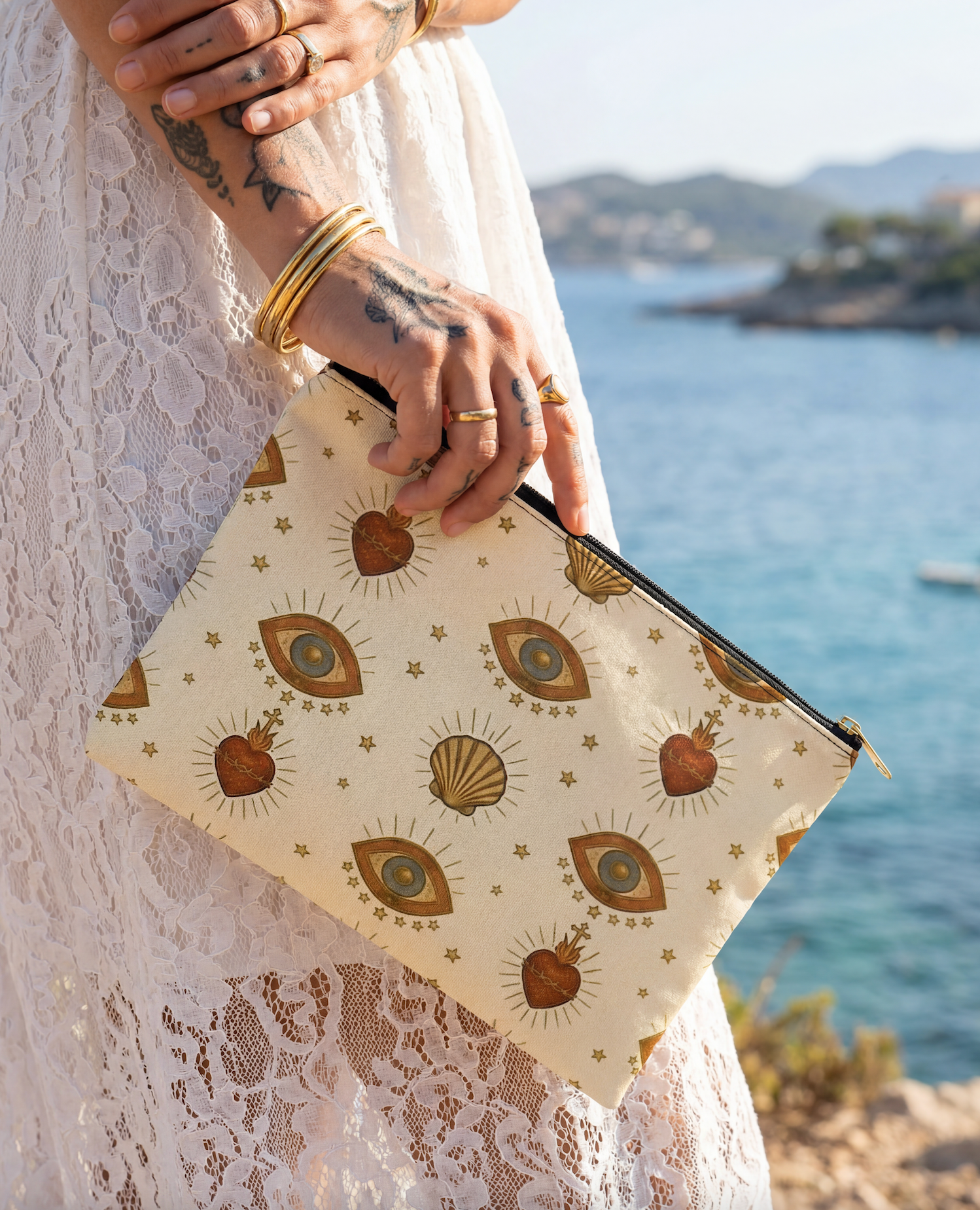 SACRED MILAGROS // COSMETIC ZIP POUCH