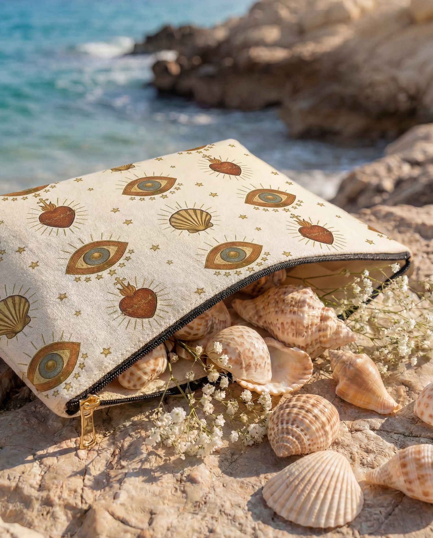 SACRED MILAGROS // COSMETIC ZIP POUCH