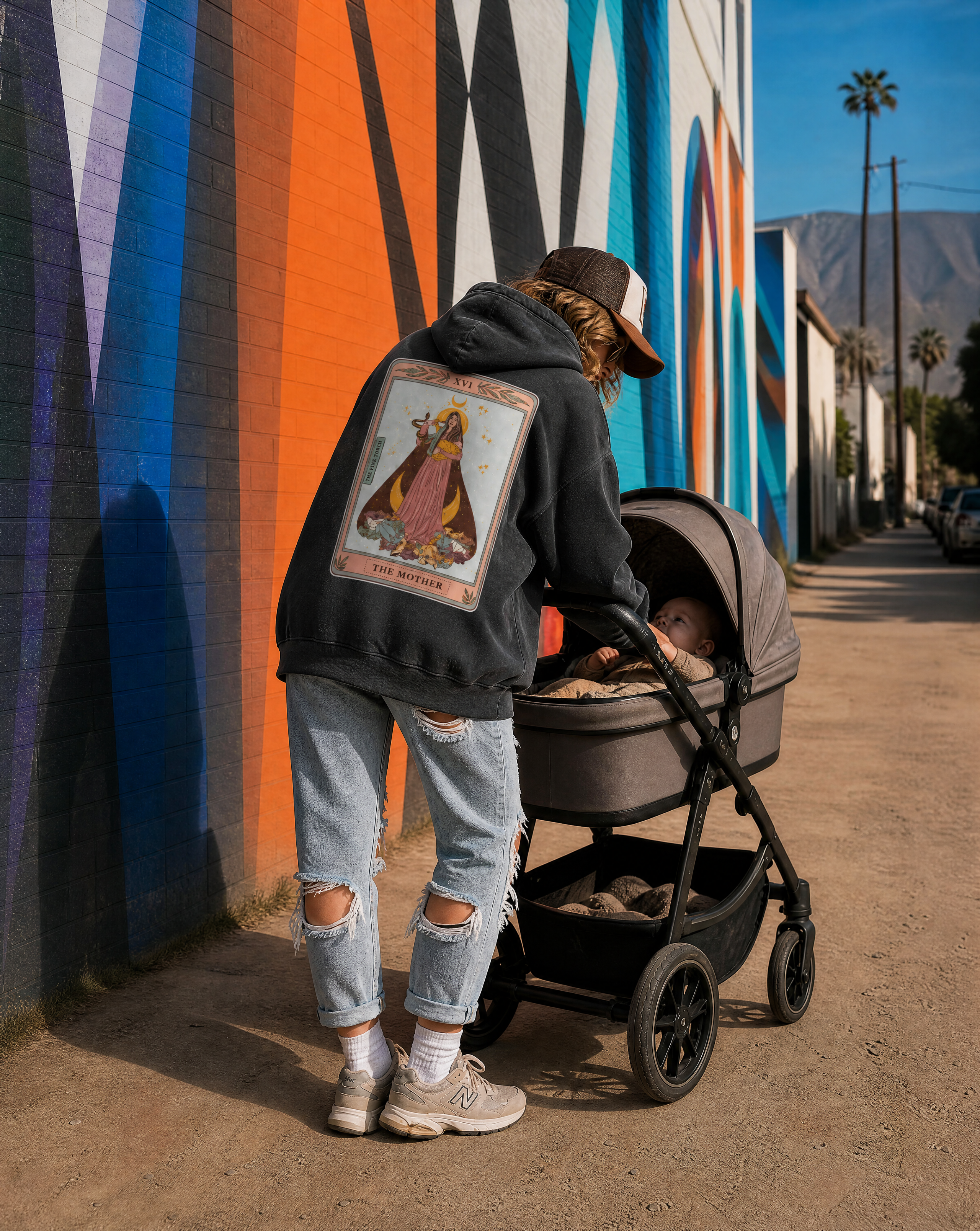 The Mother // Heavyweight Sunfade Oversized Hoodie