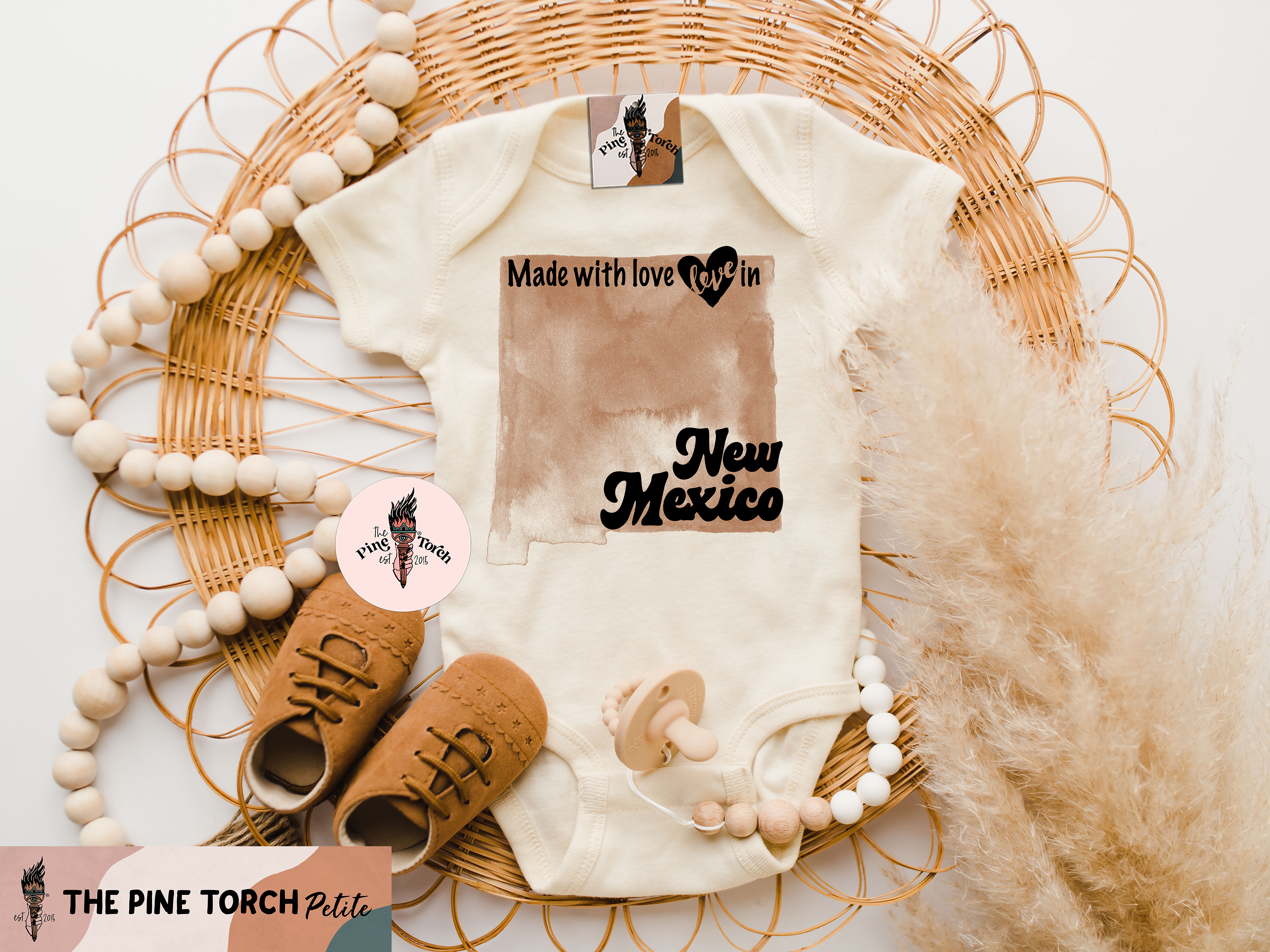 « MADE WITH LOVE IN NEW MEXICO » BODYSUIT