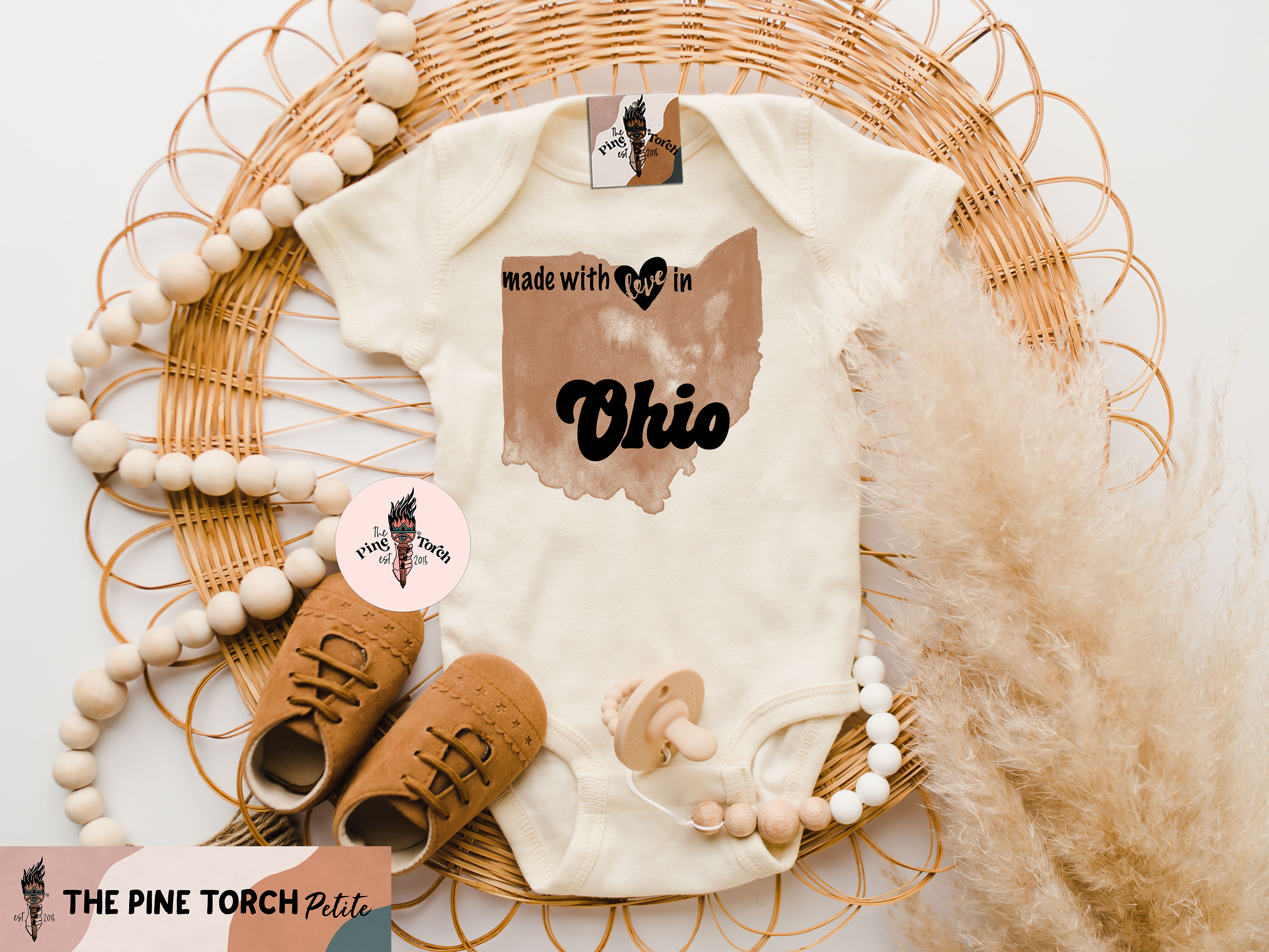 « MADE WITH LOVE IN OHIO » BODYSUIT
