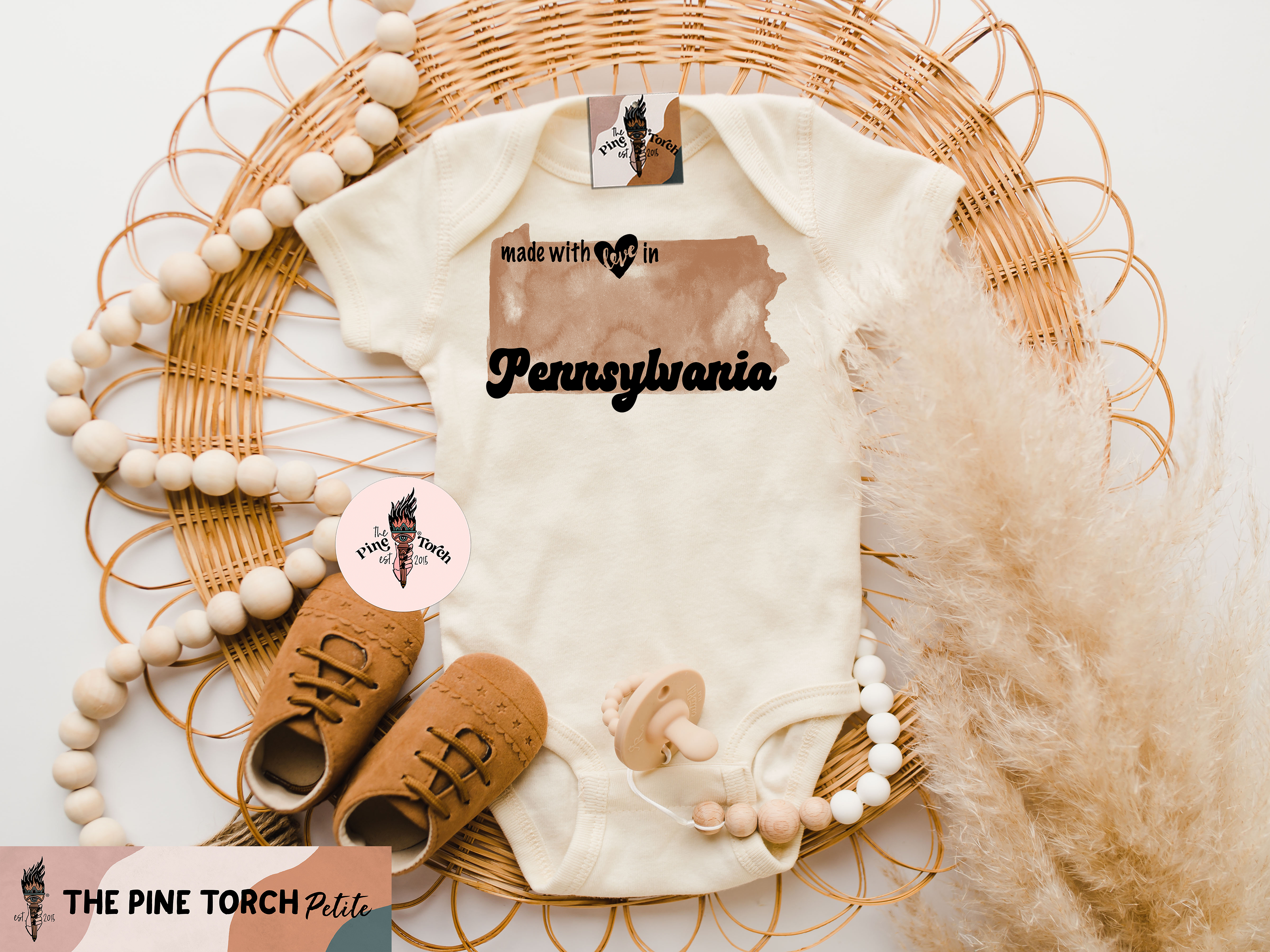 « MADE WITH LOVE IN PENNSYLVANIA » BODYSUIT